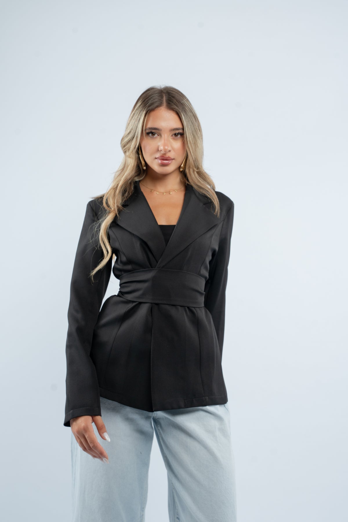 Fitted structured blazer