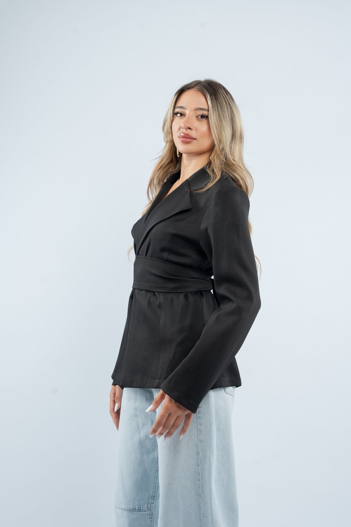 Fitted structured blazer