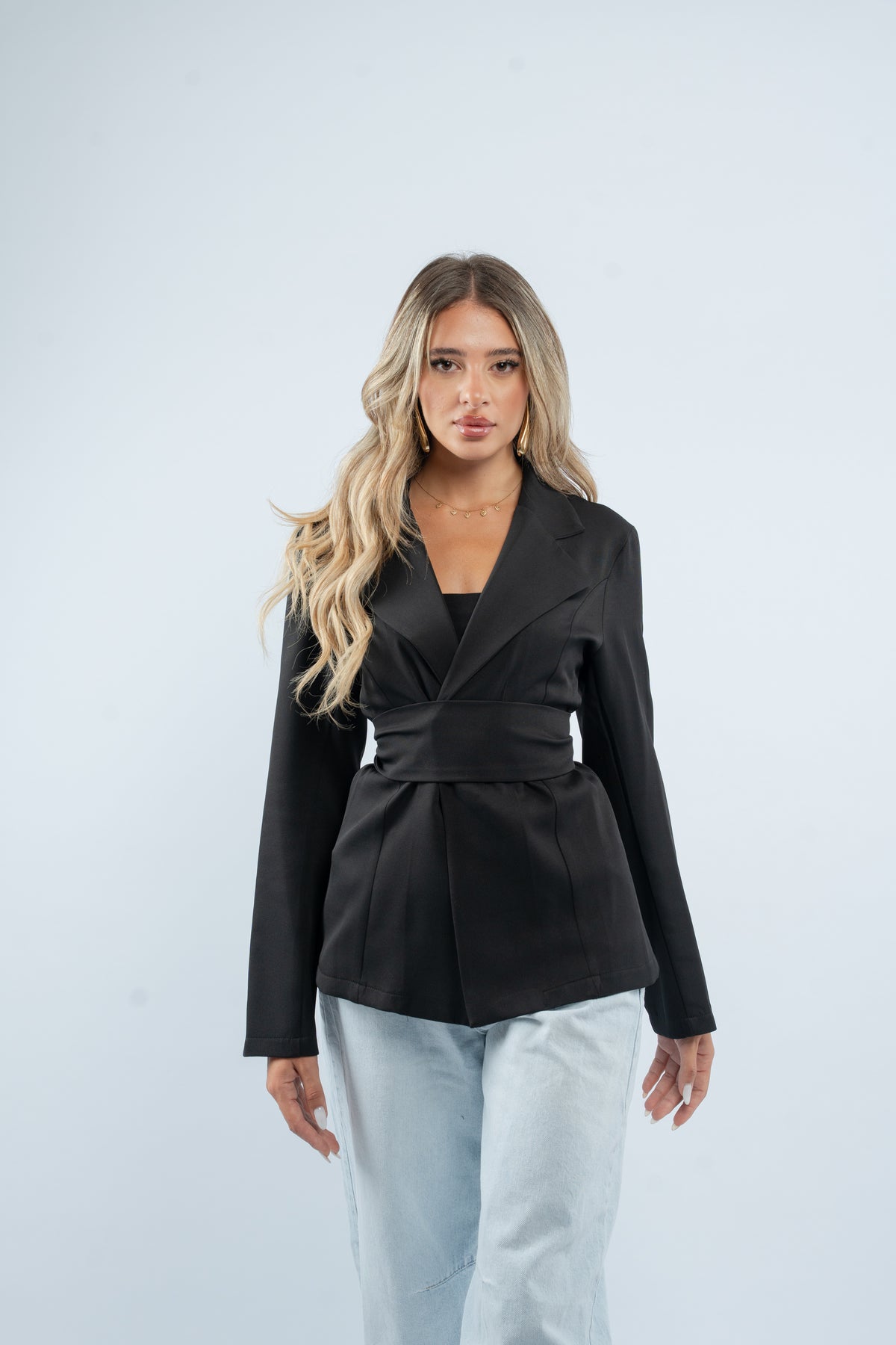 Fitted structured blazer