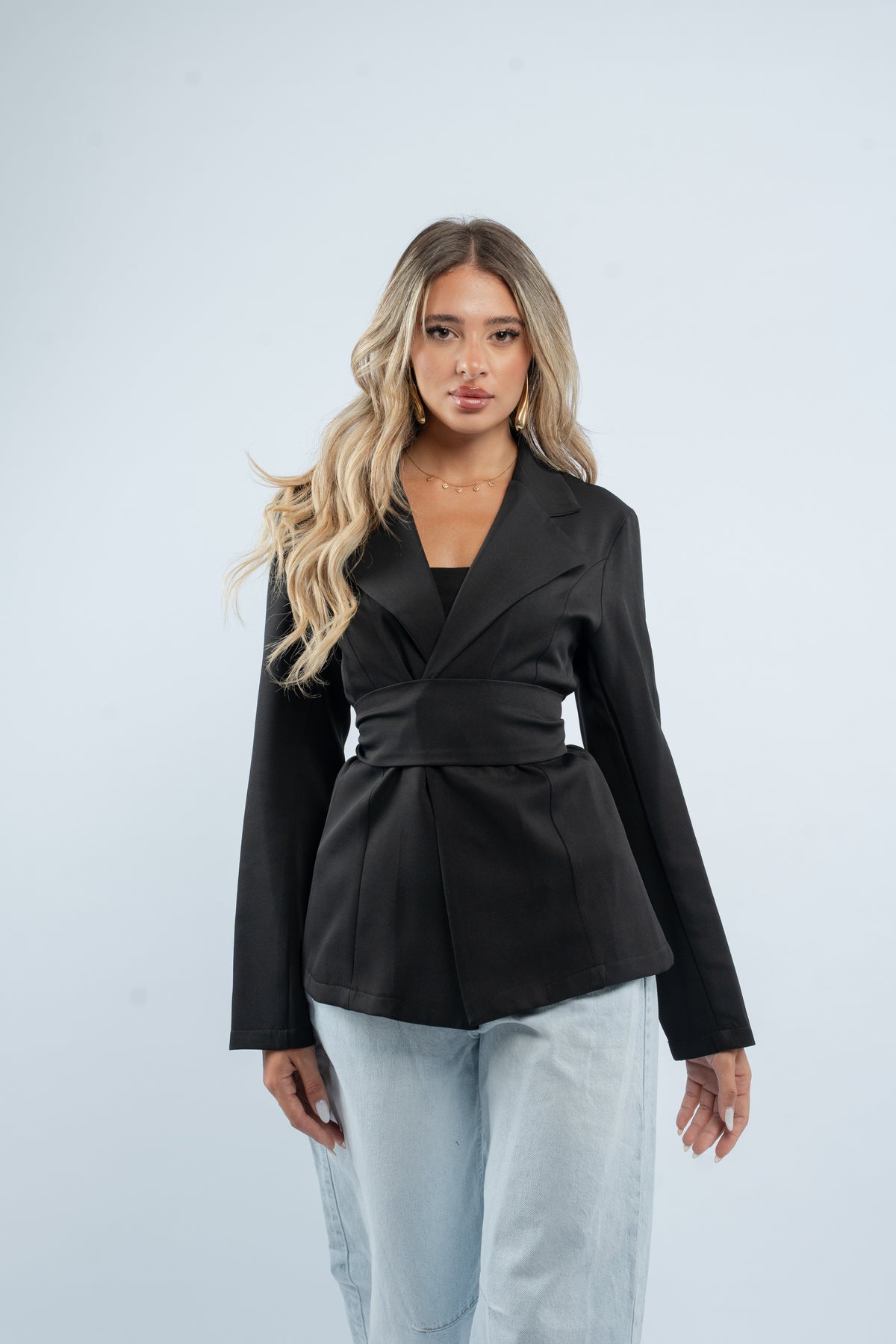 Fitted structured blazer