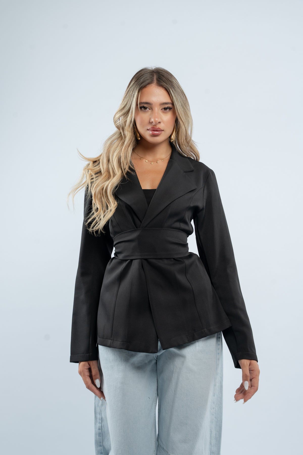 Fitted structured blazer