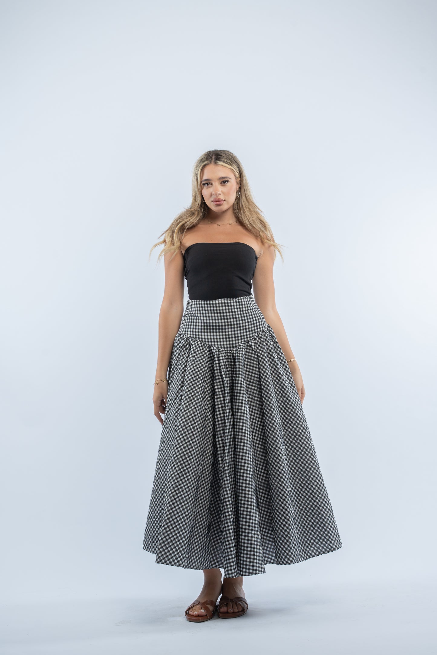 Gingham skirt