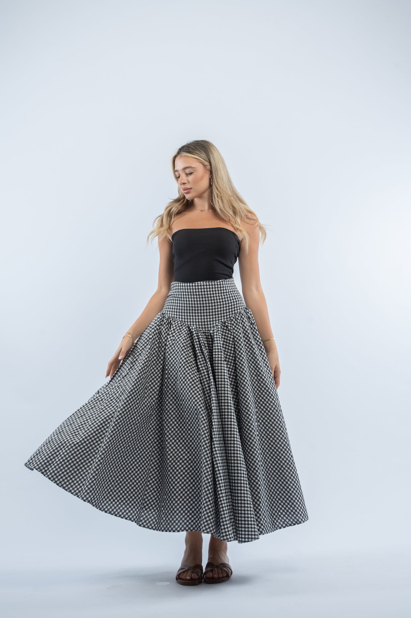 Gingham skirt