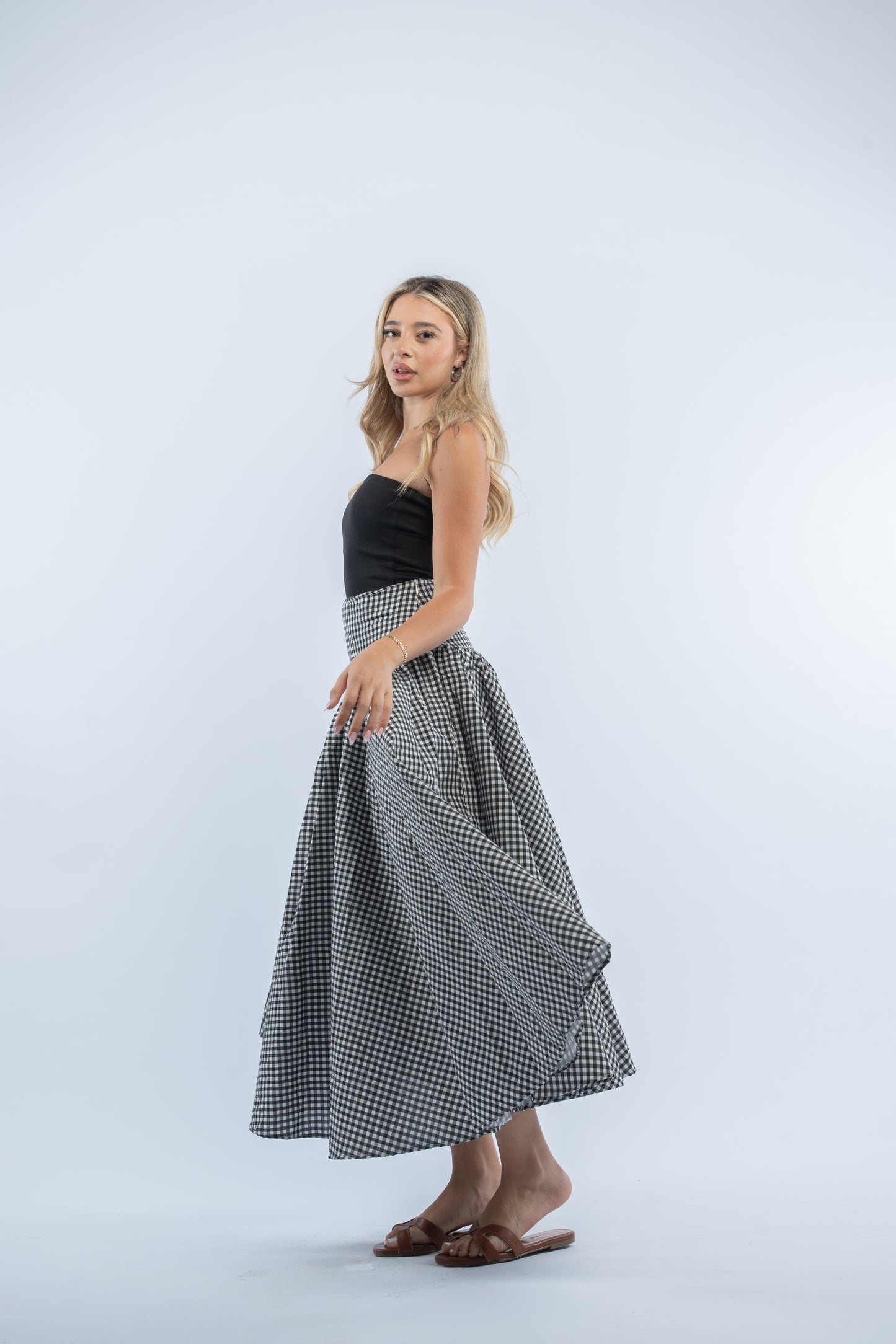 Gingham skirt