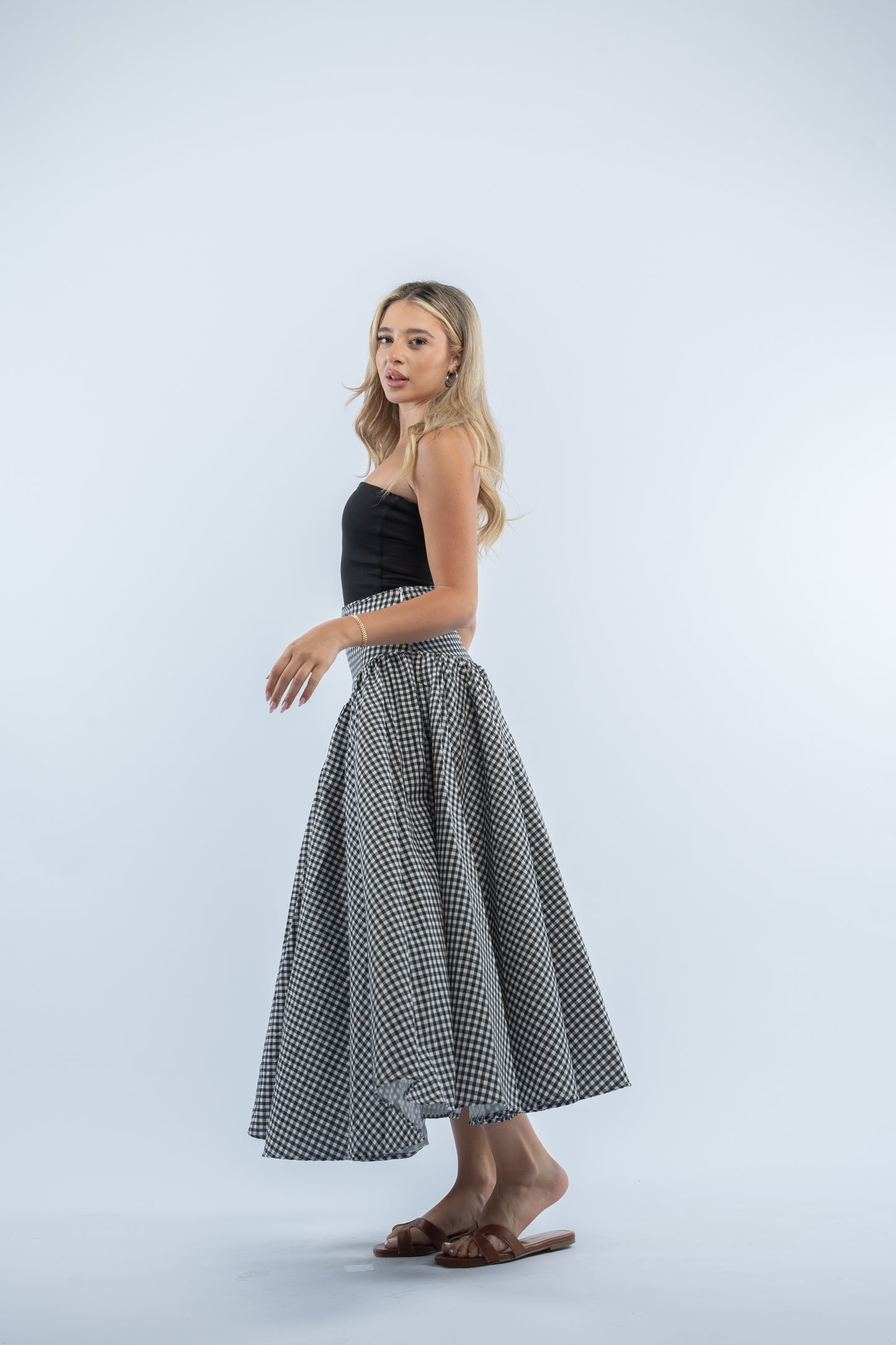Gingham skirt