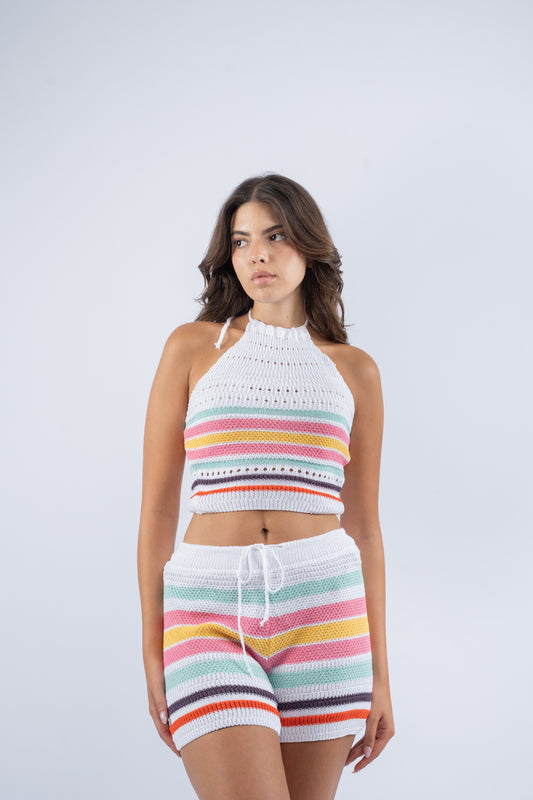 Stripe crochet set