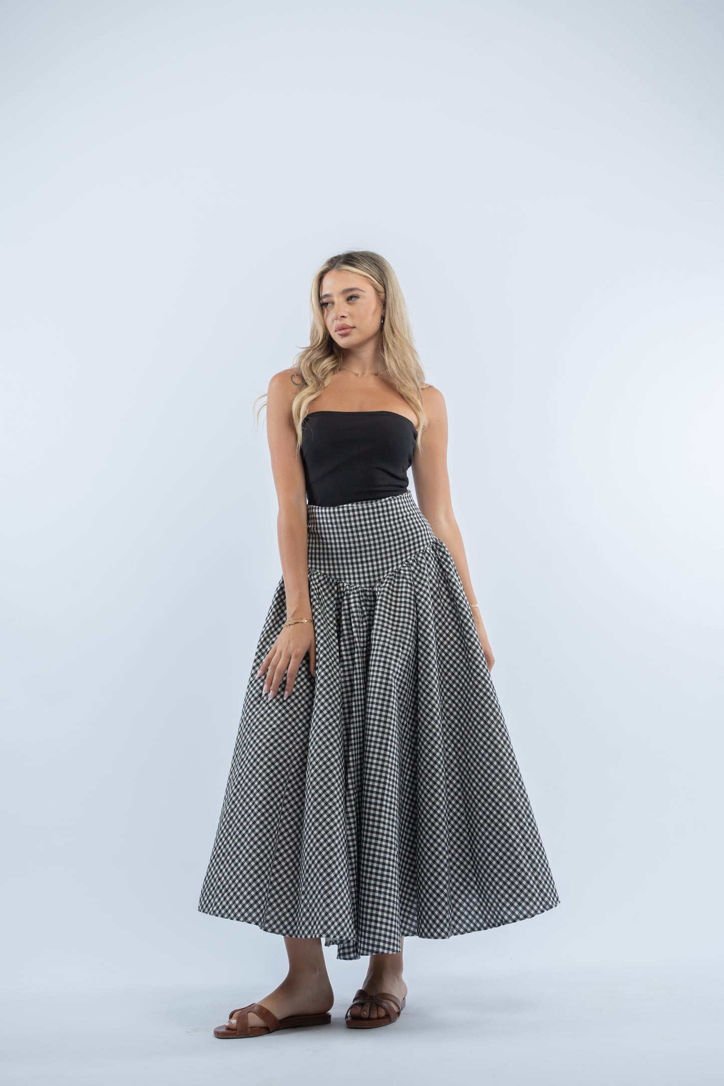 Gingham skirt