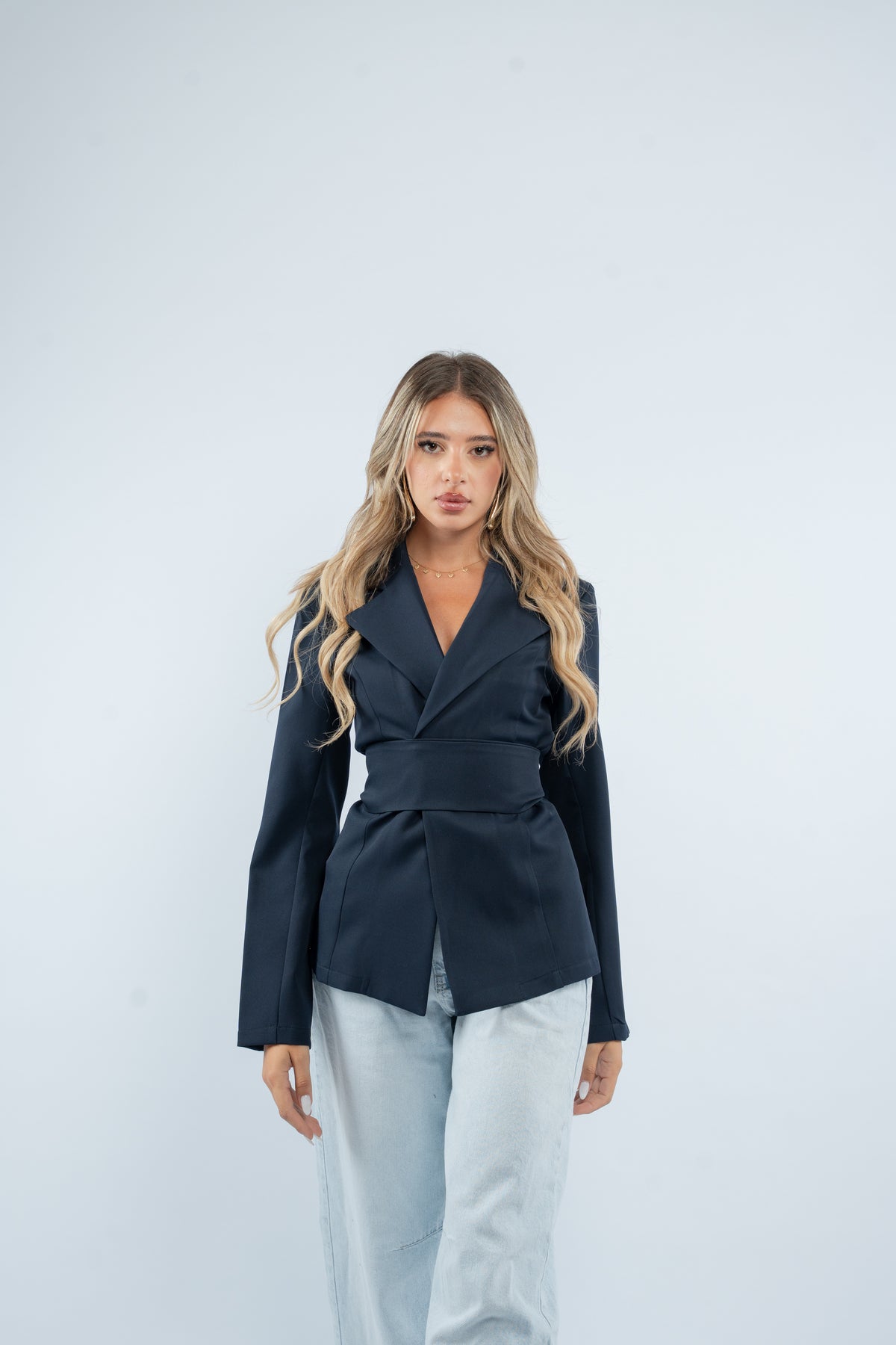 Fitted structured blazer