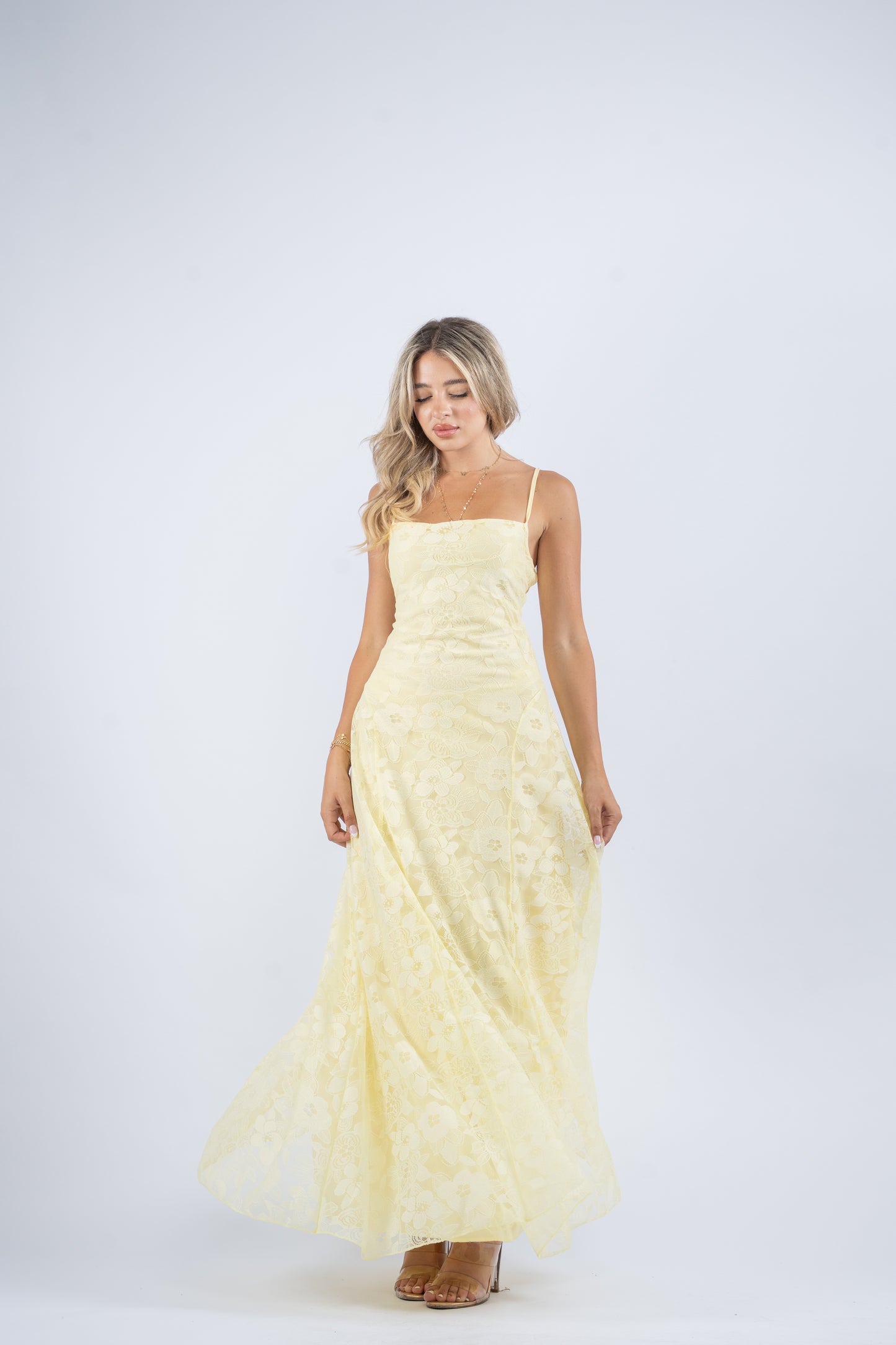 Lace tie dress