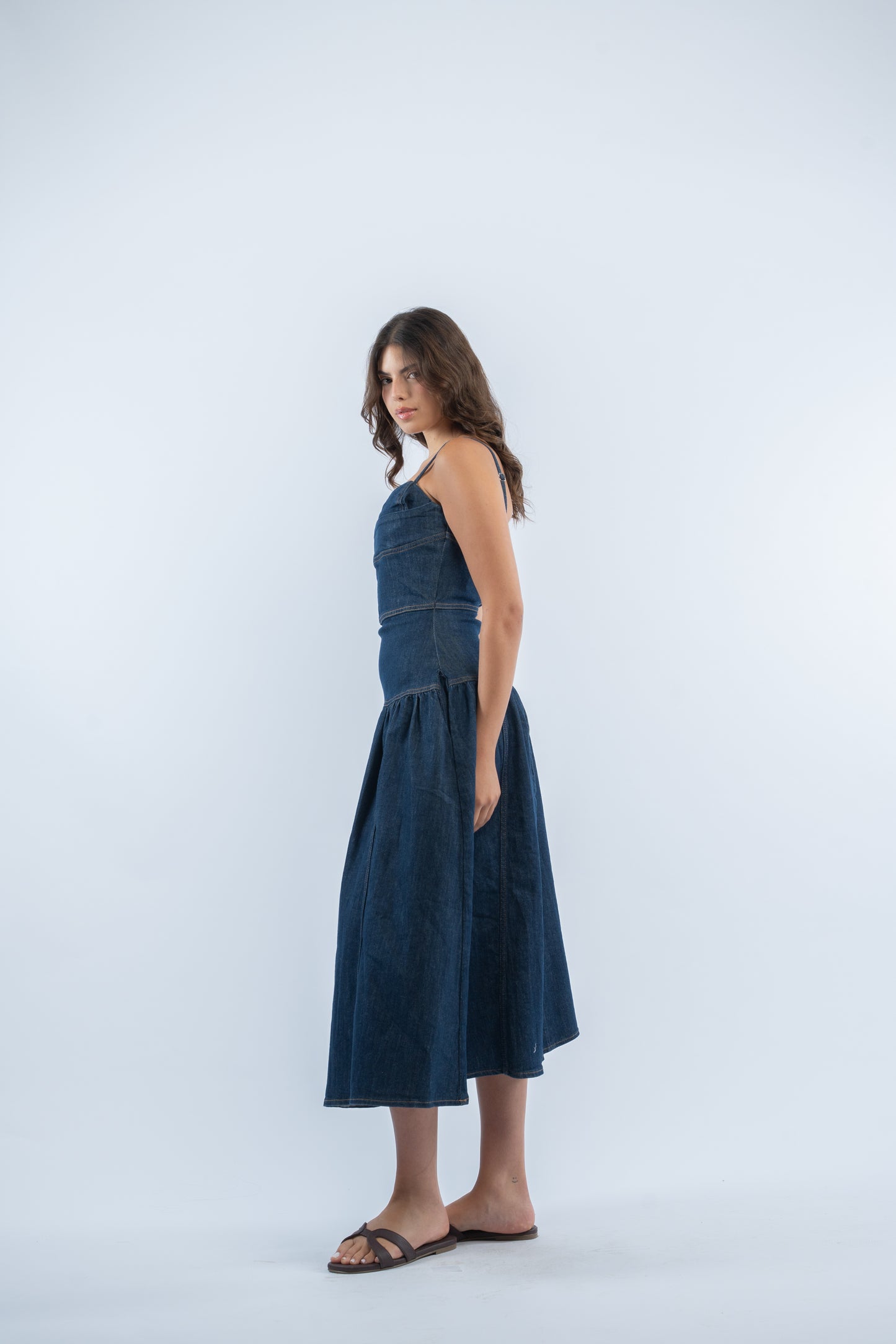 Solene denim dress