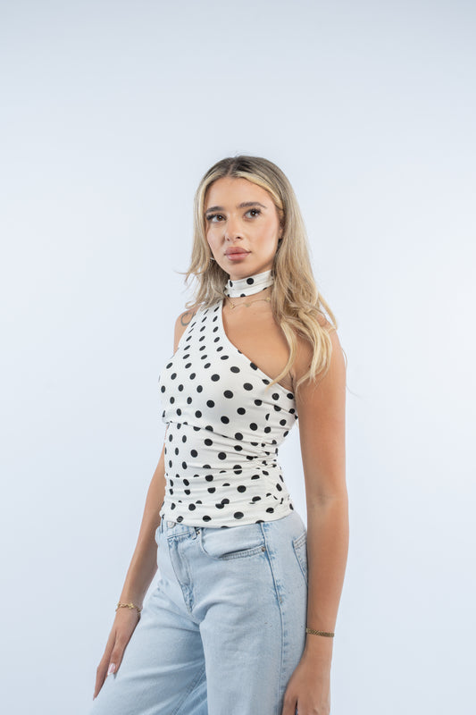 Polka dot top