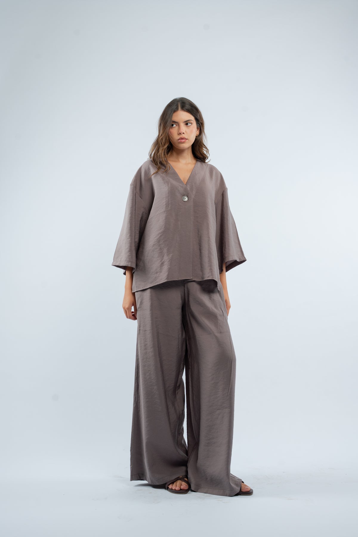 Relaxed cardigan set