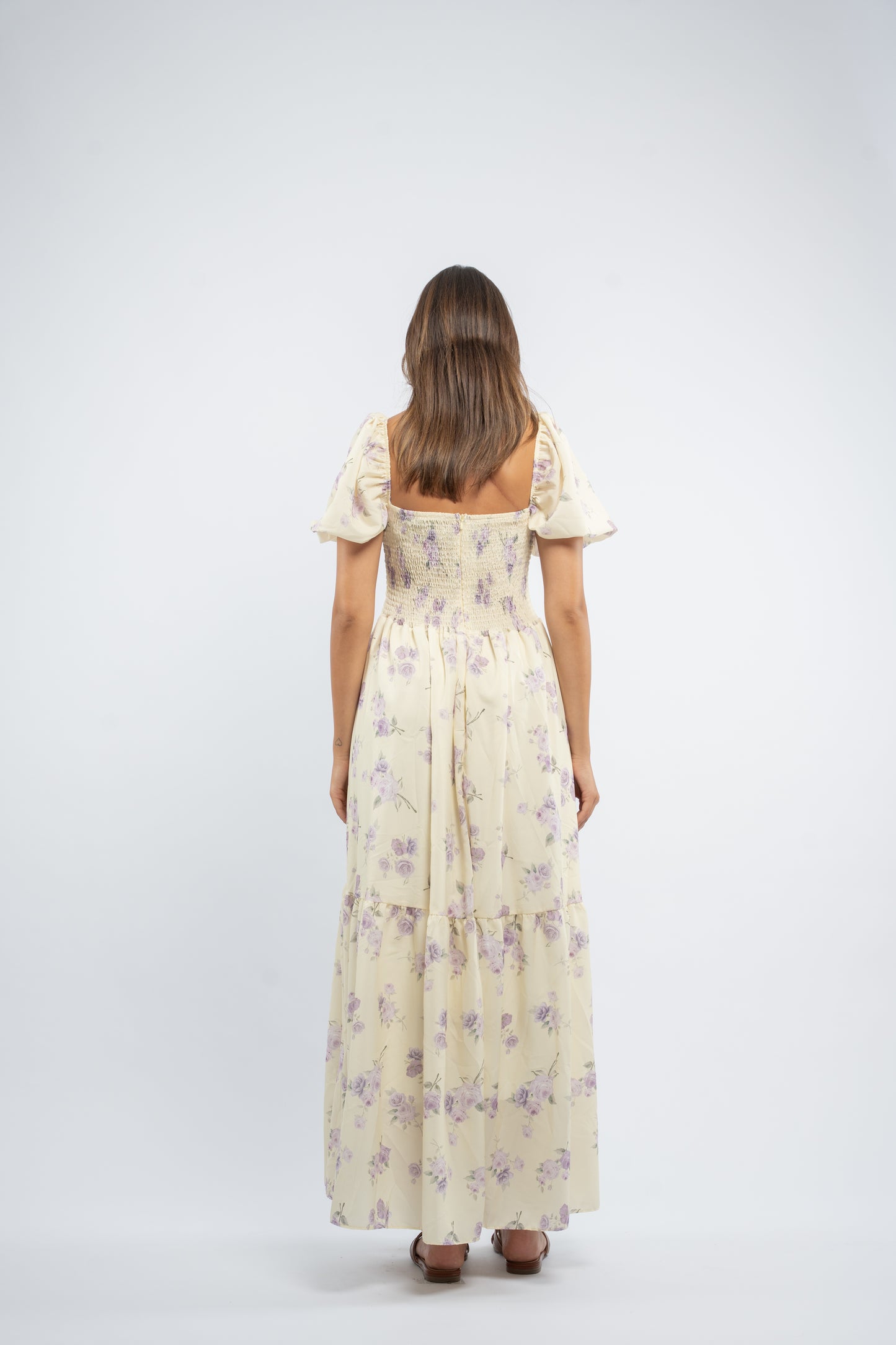 Golden petal dress