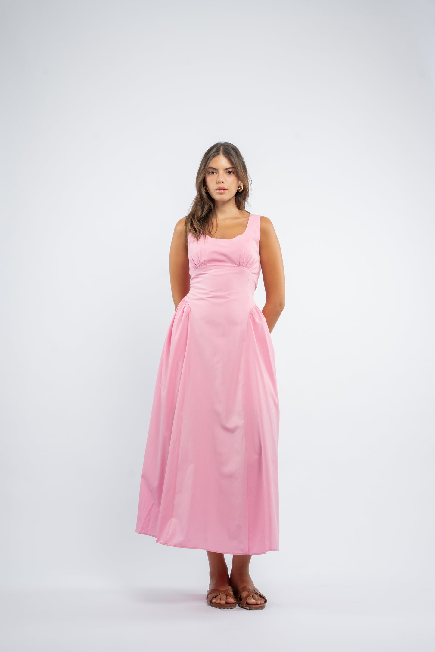Back tie dress