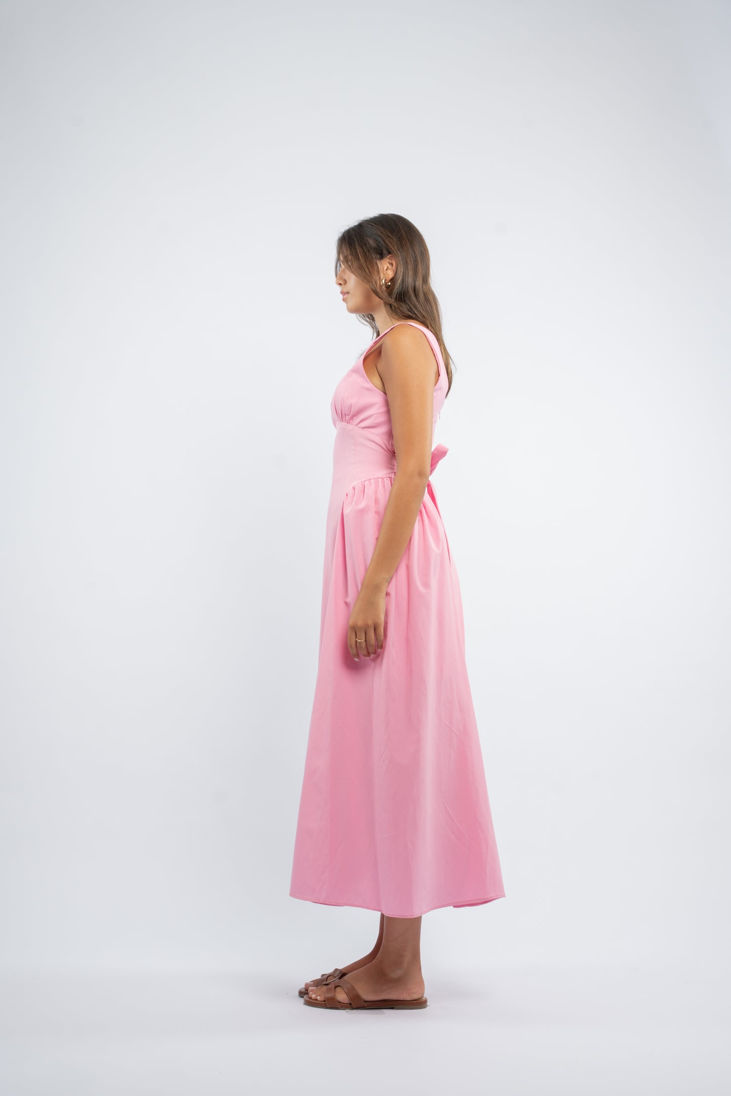 Back tie dress