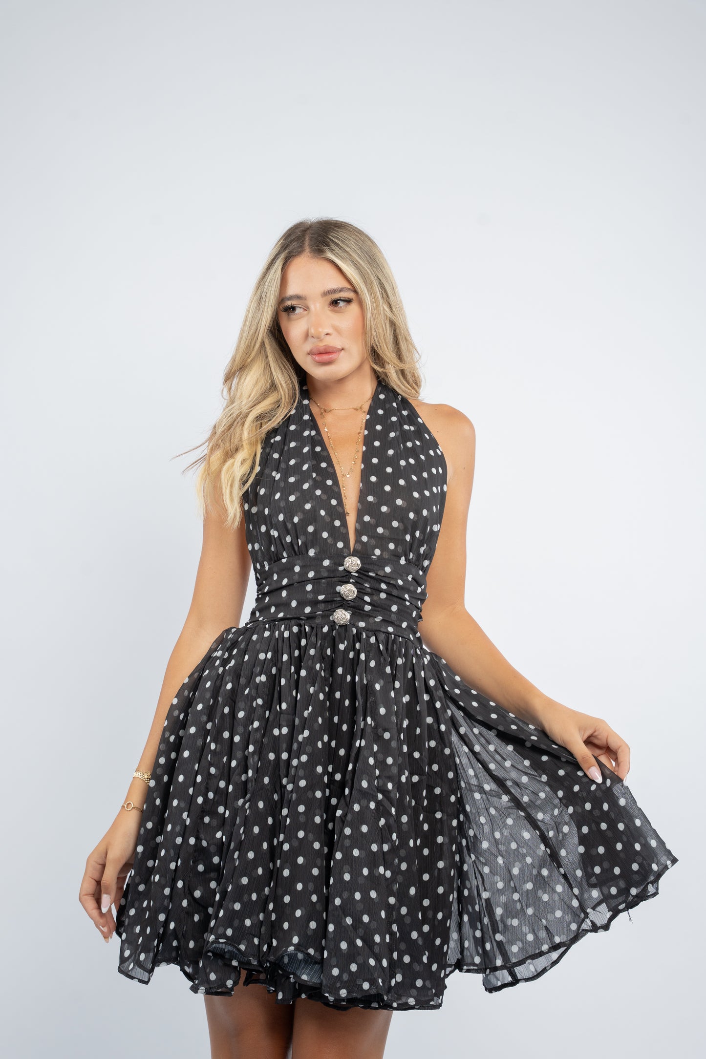 Ruffle mini dress