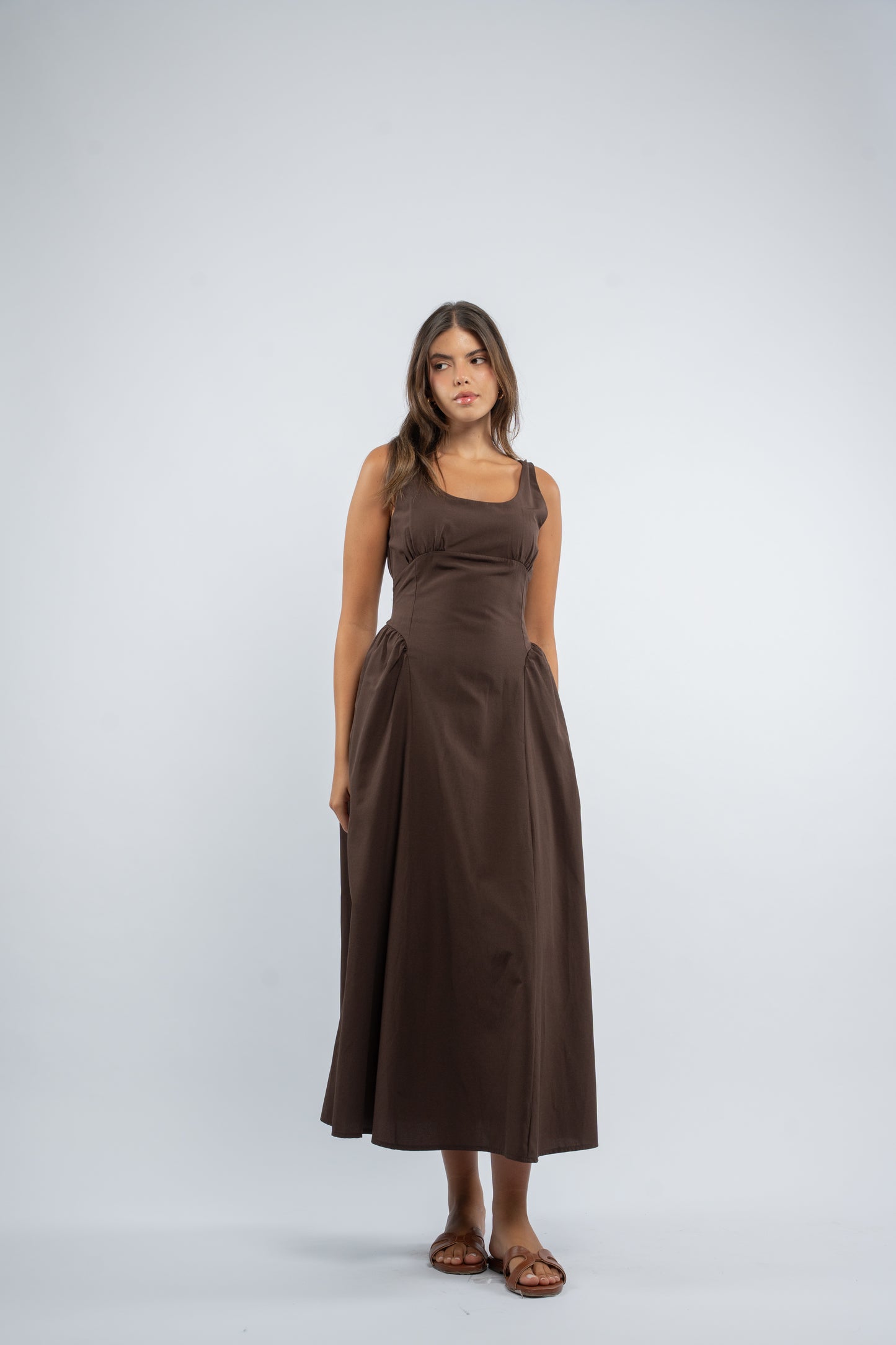 Back tie dress