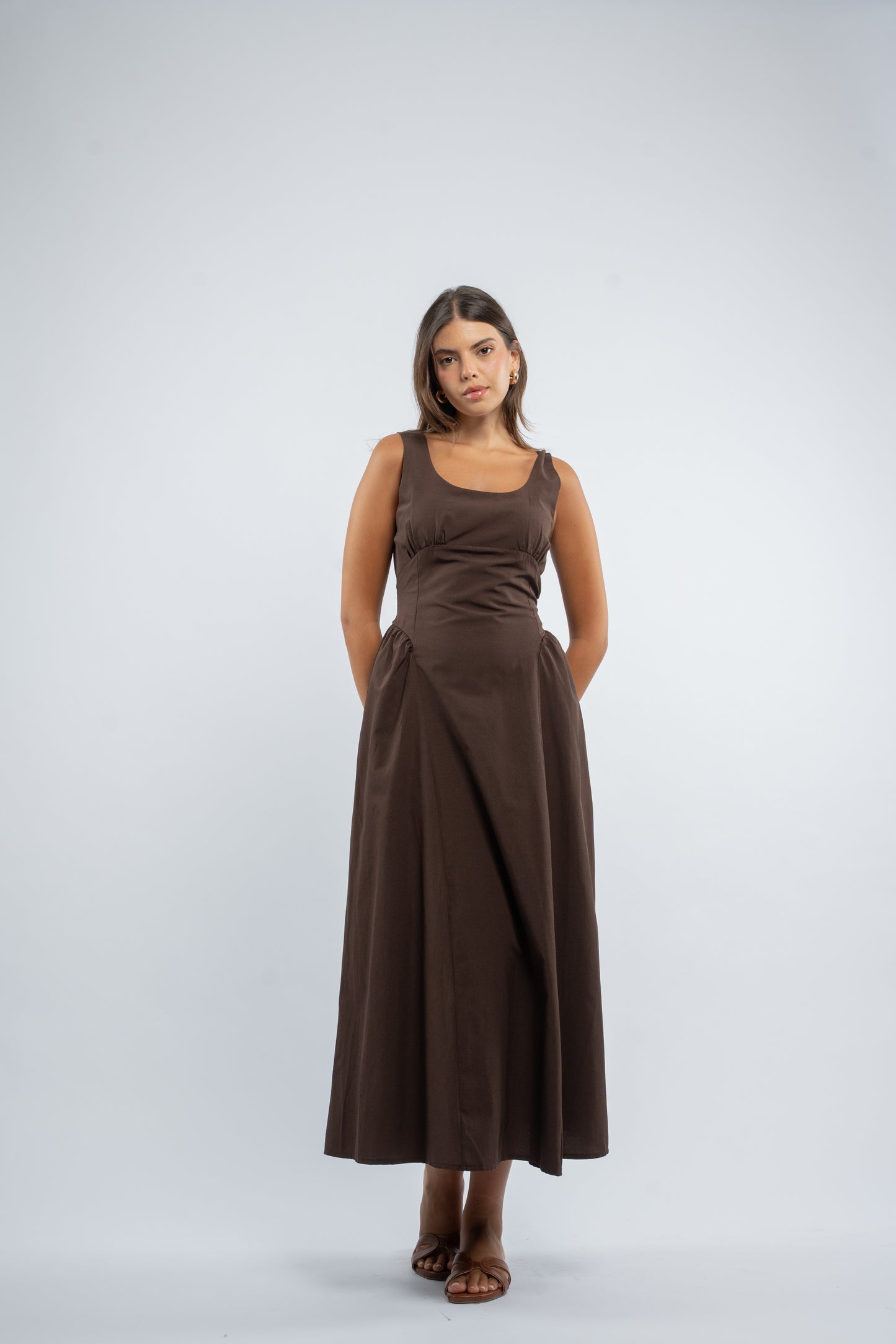Back tie dress