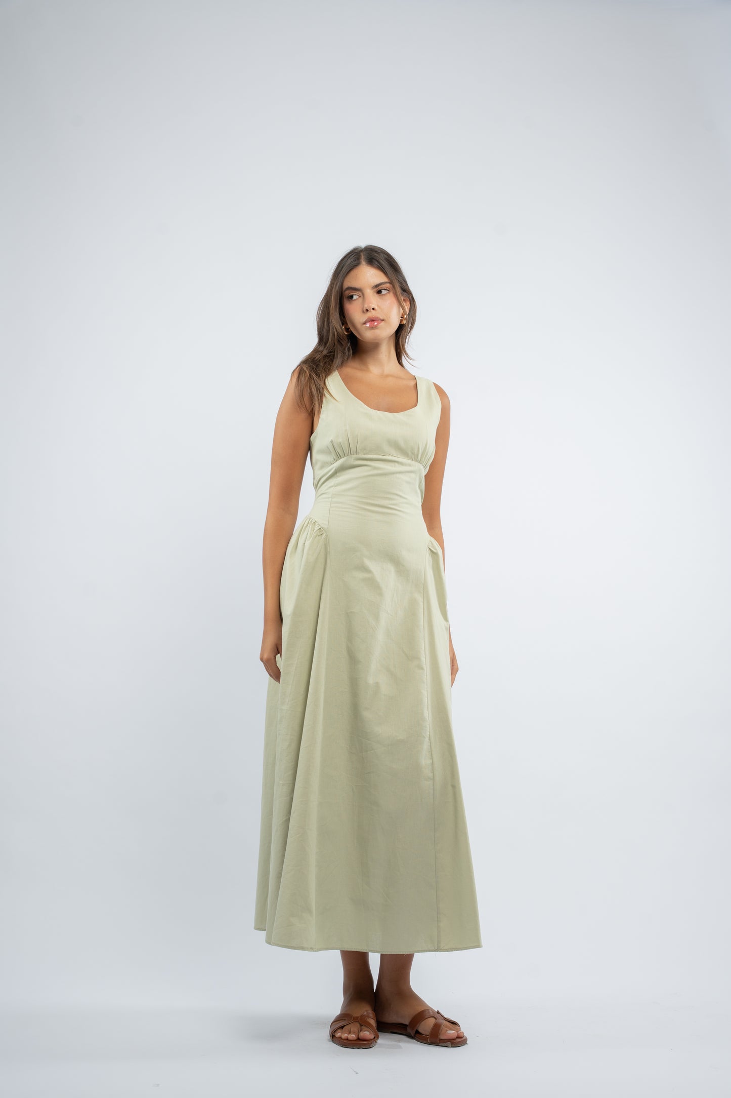 Back tie dress