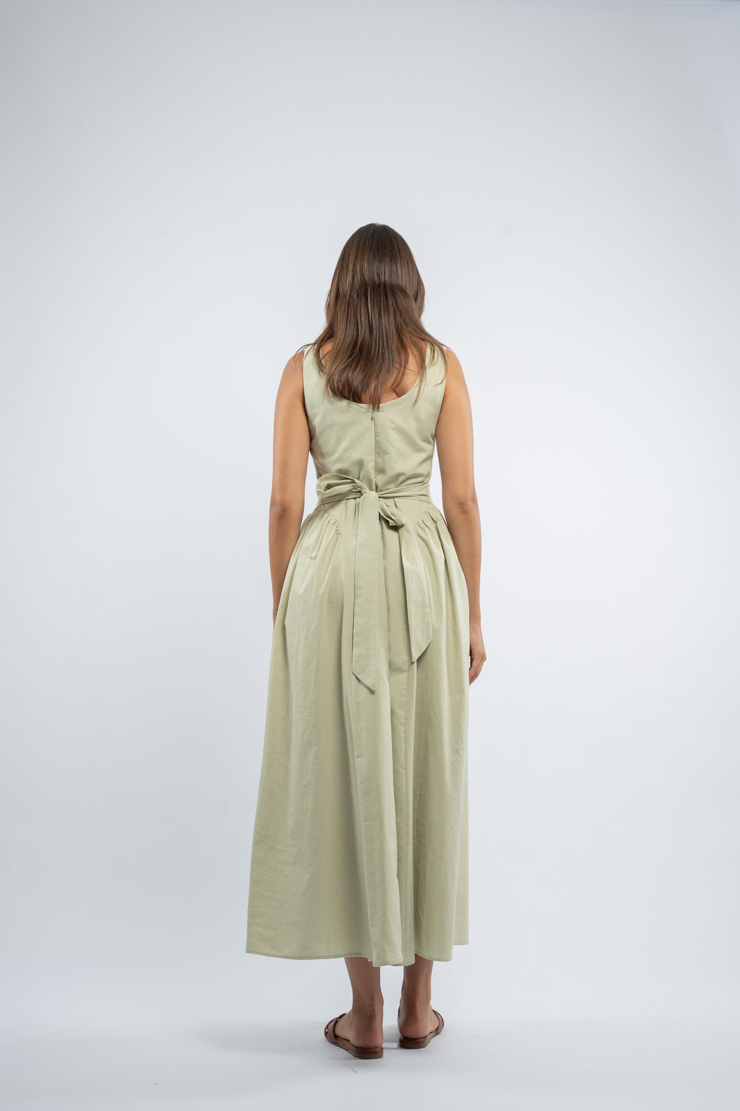 Back tie dress