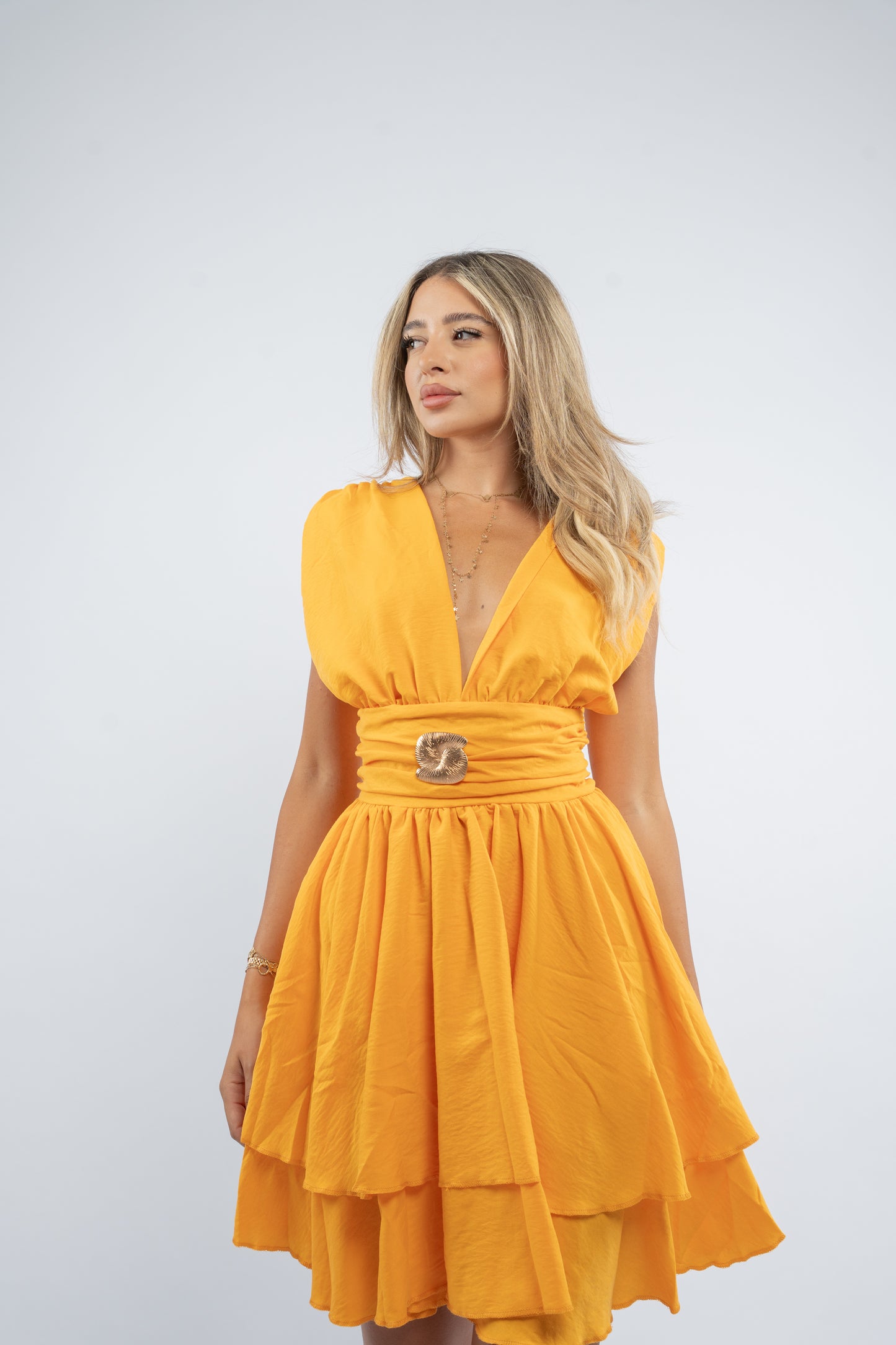 Ruffle mini dress