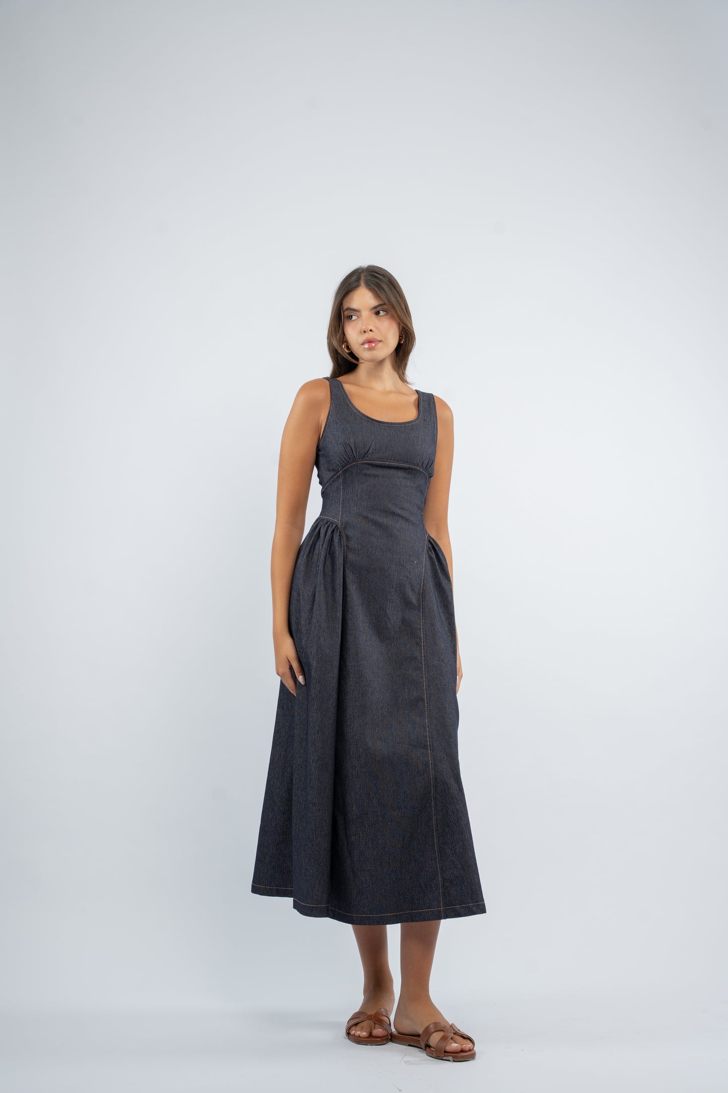 Back tie dress