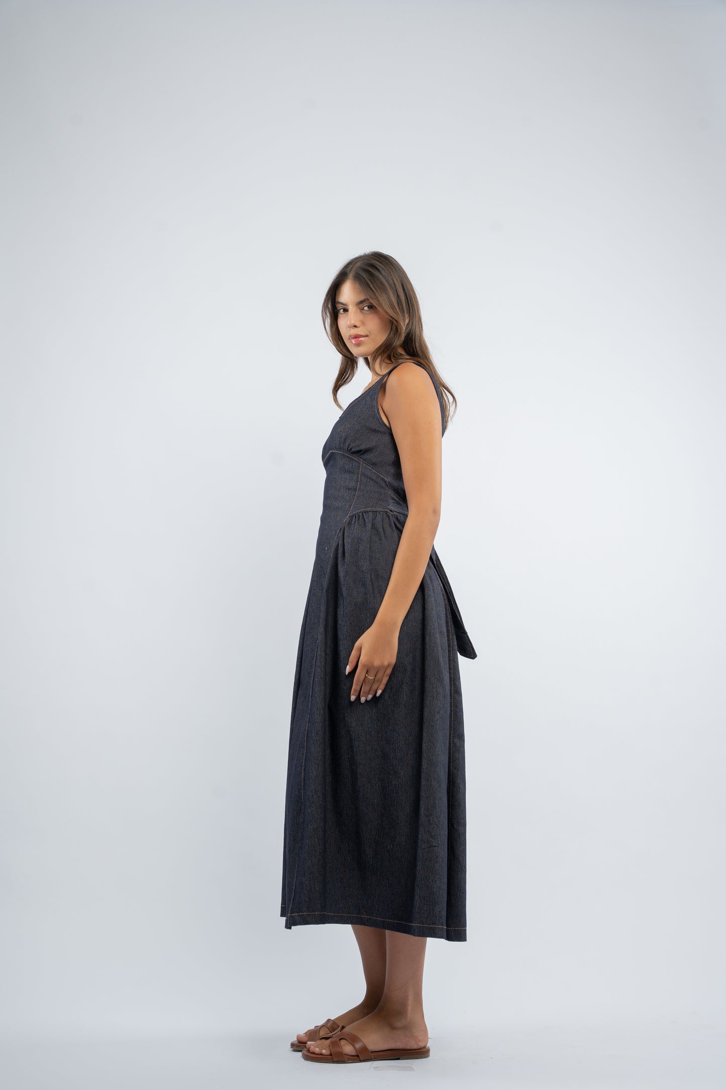Back tie dress
