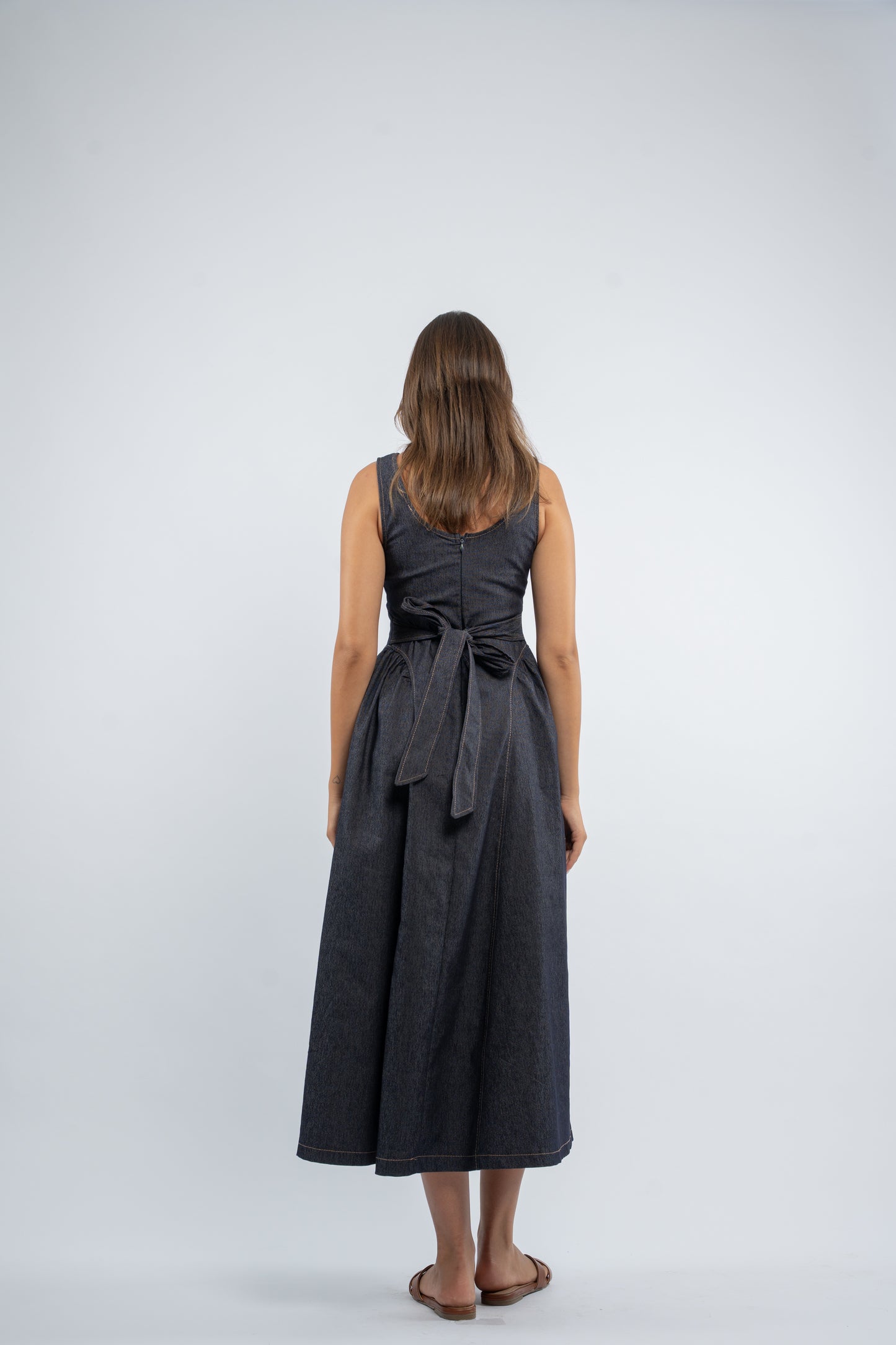 Back tie dress