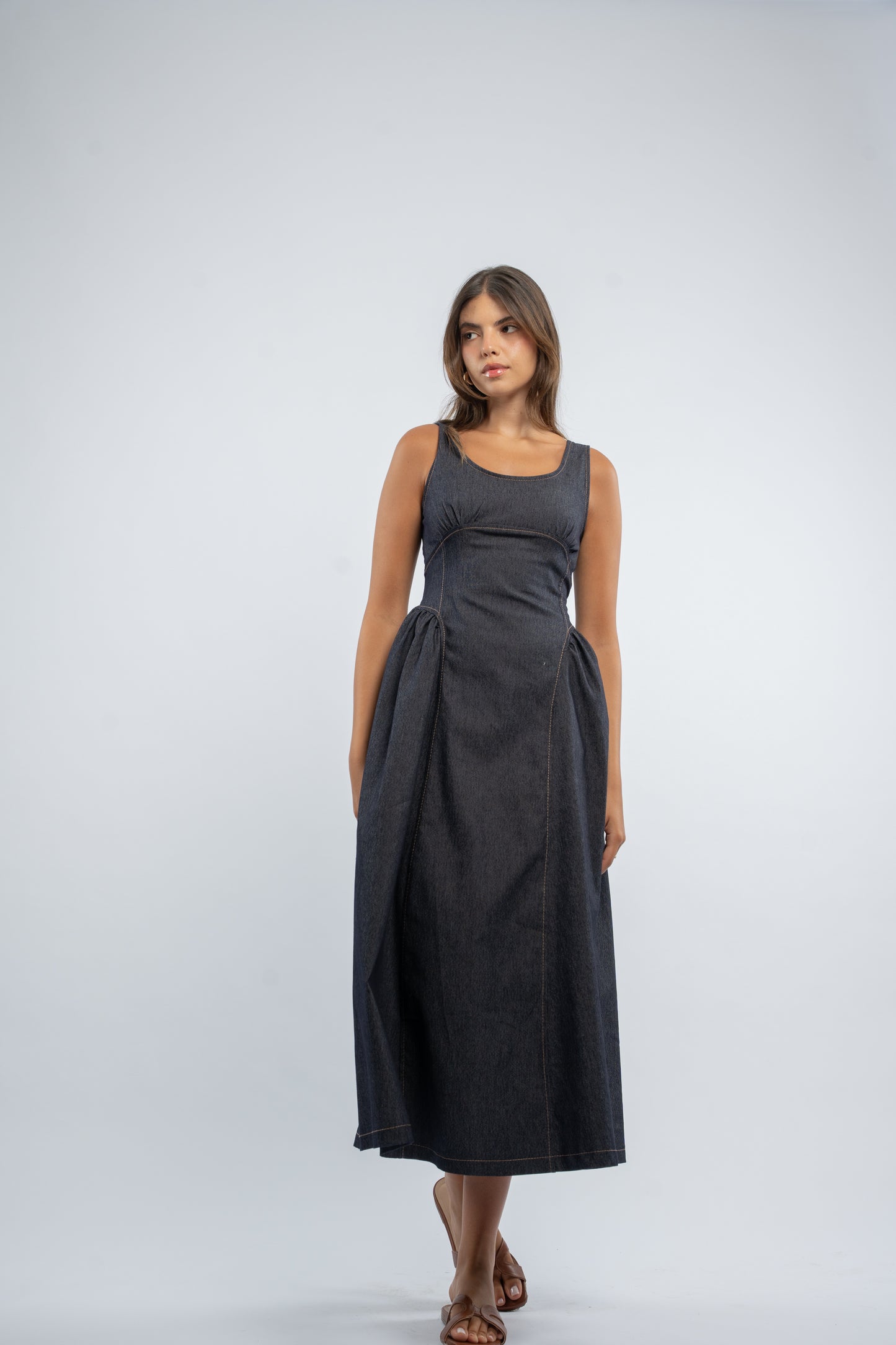 Back tie dress