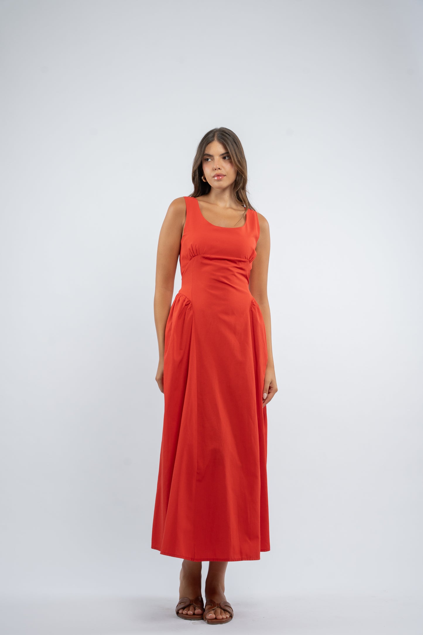Back tie dress