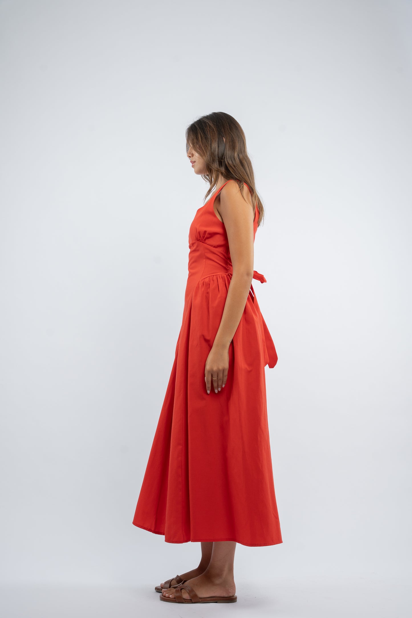 Back tie dress