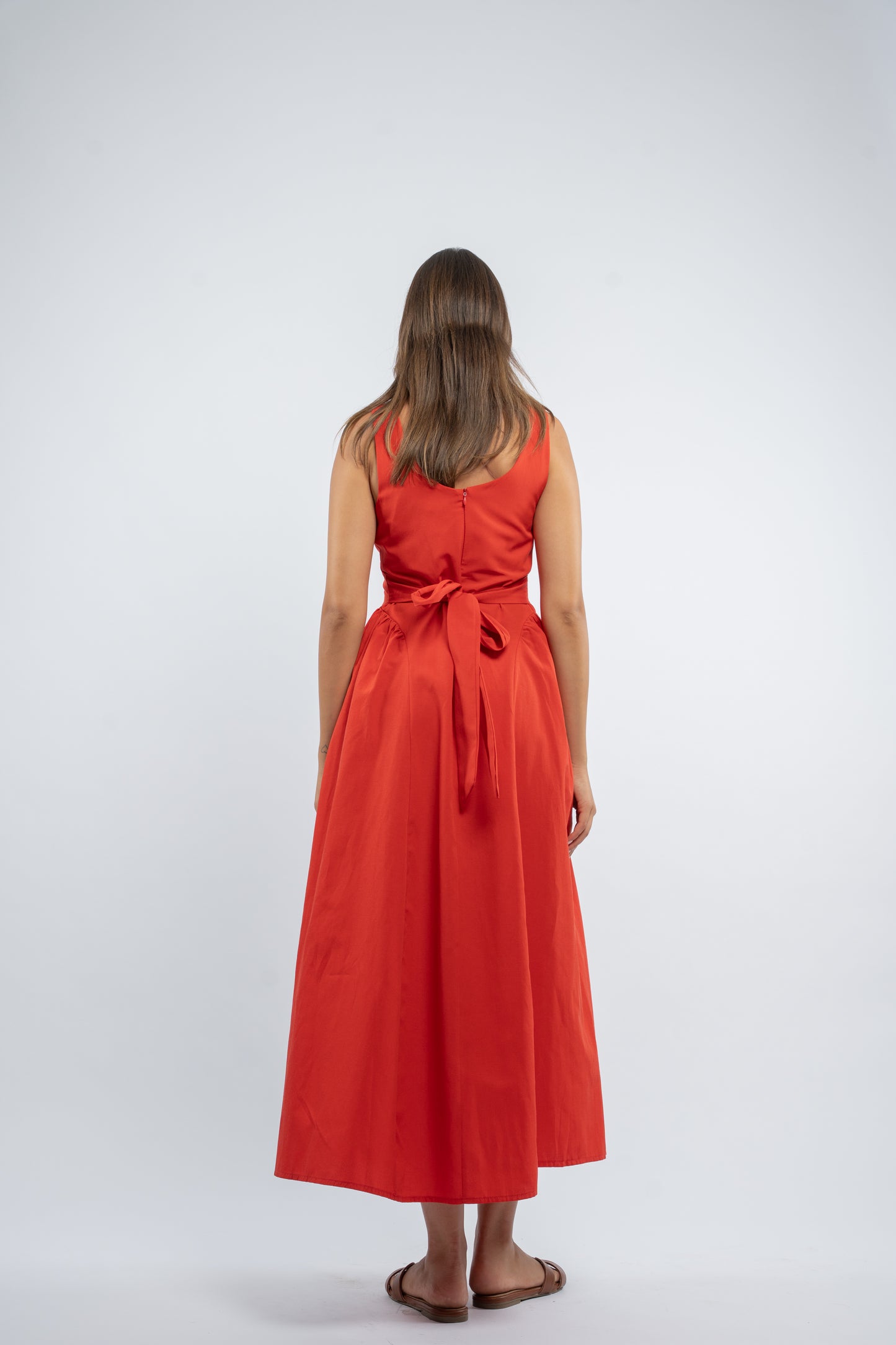 Back tie dress