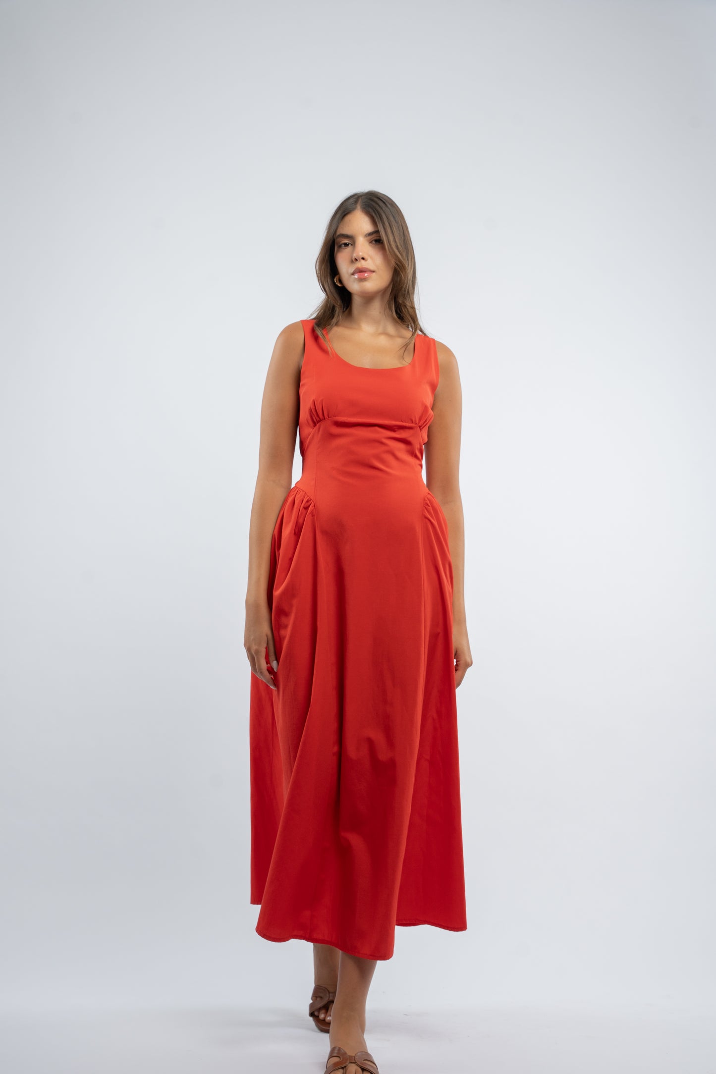Back tie dress
