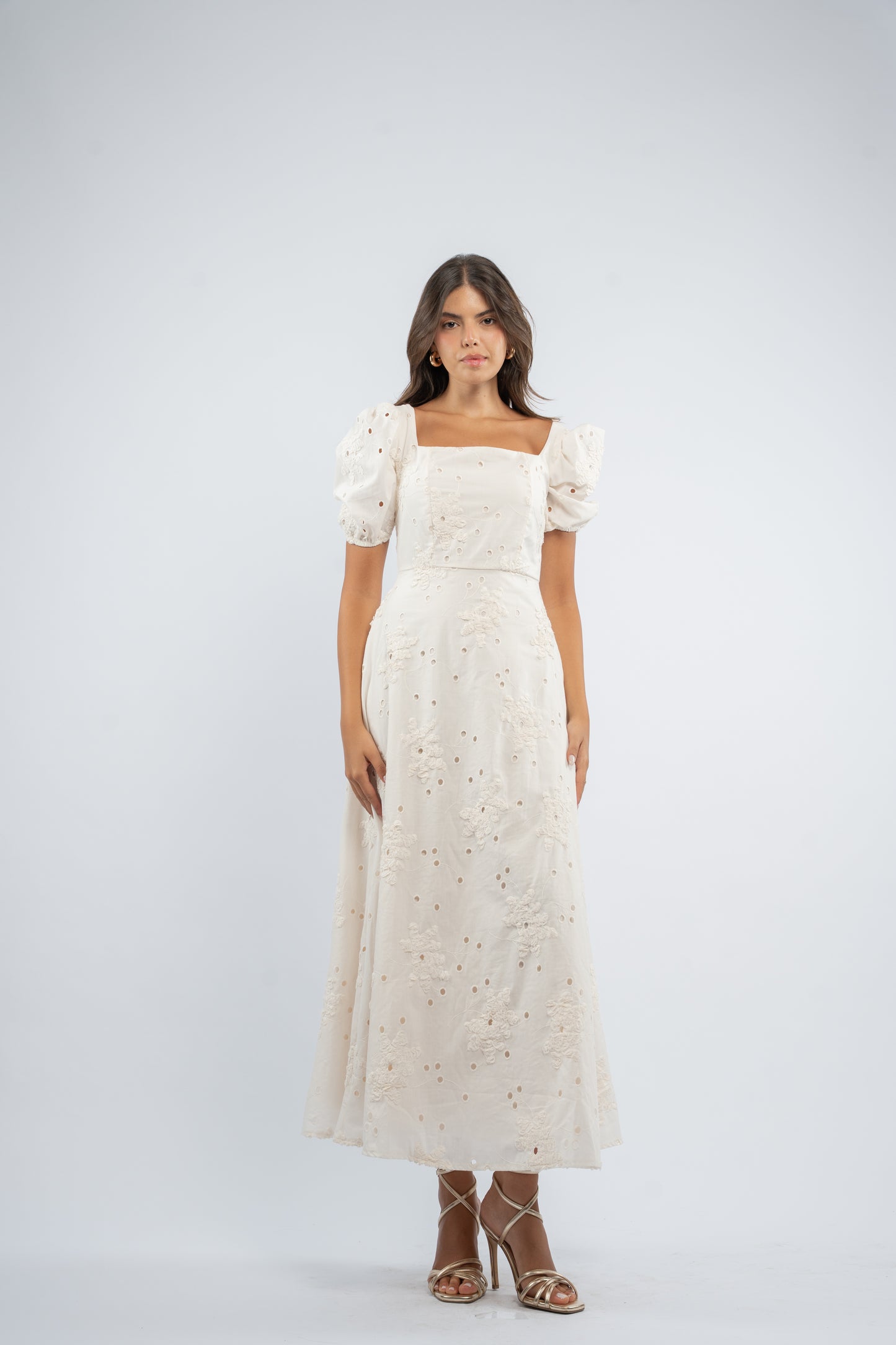 Ivory bloom dress