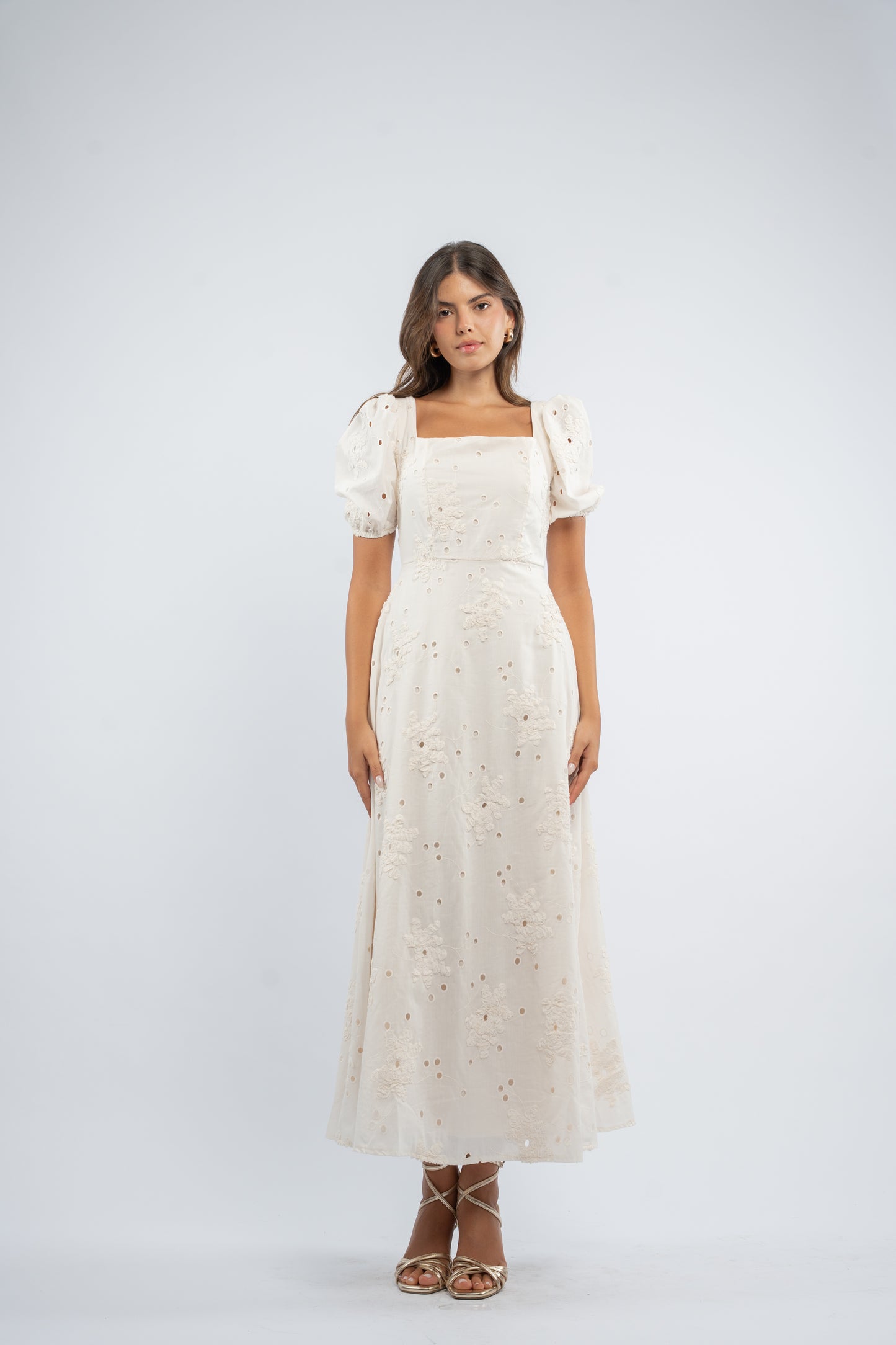 Ivory bloom dress