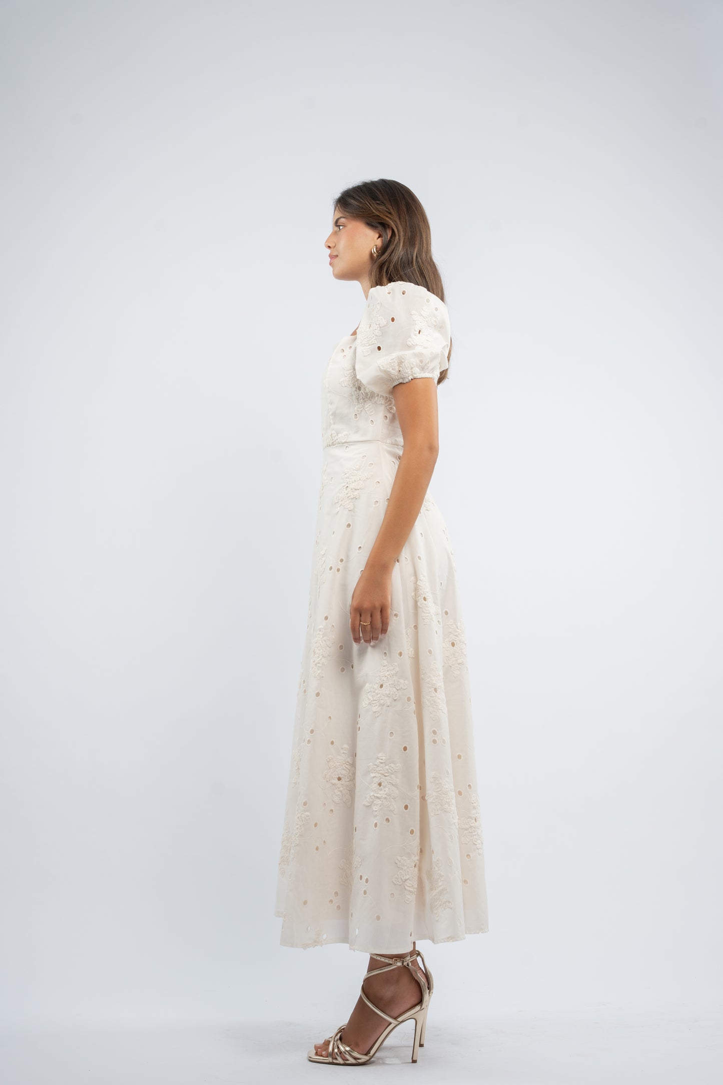 Ivory bloom dress