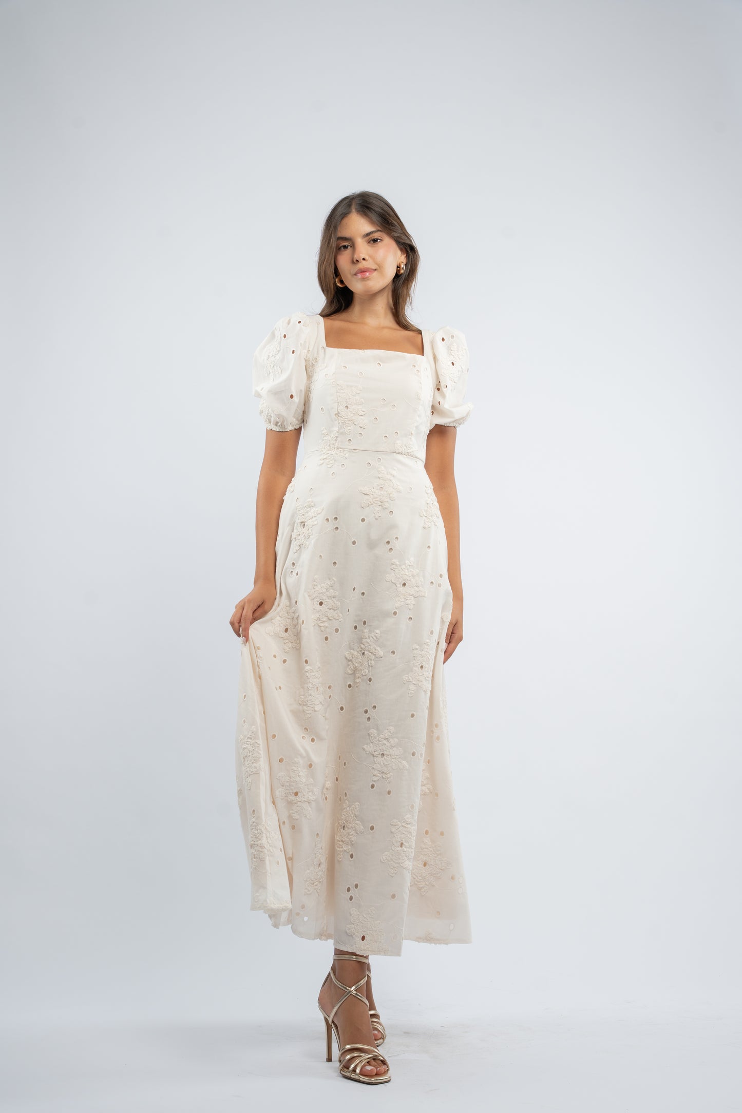 Ivory bloom dress