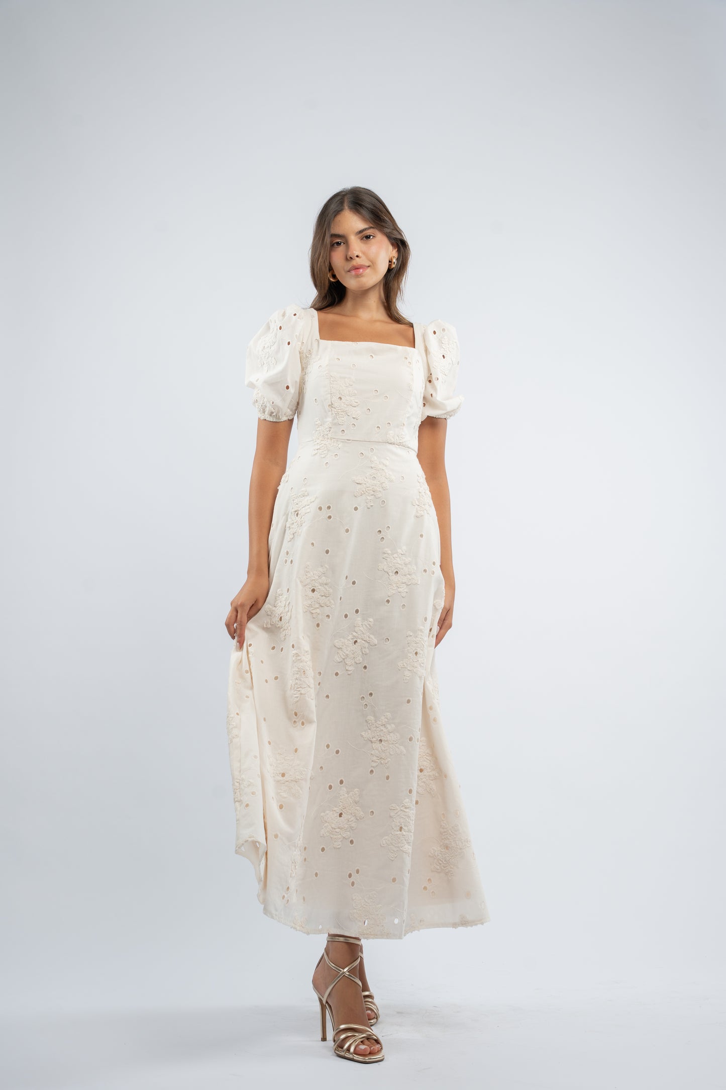Ivory bloom dress