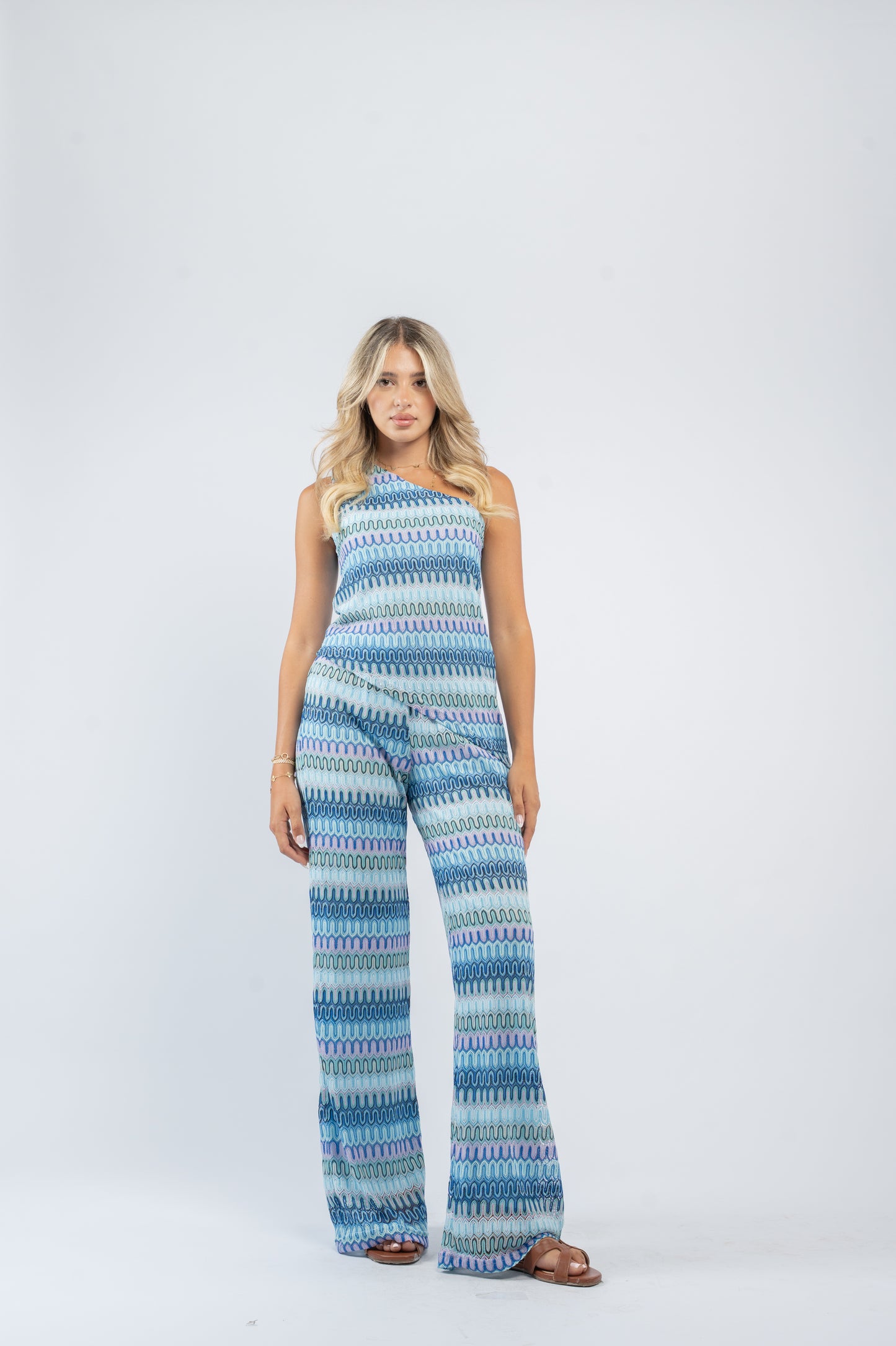 Crochet one-shoulder set