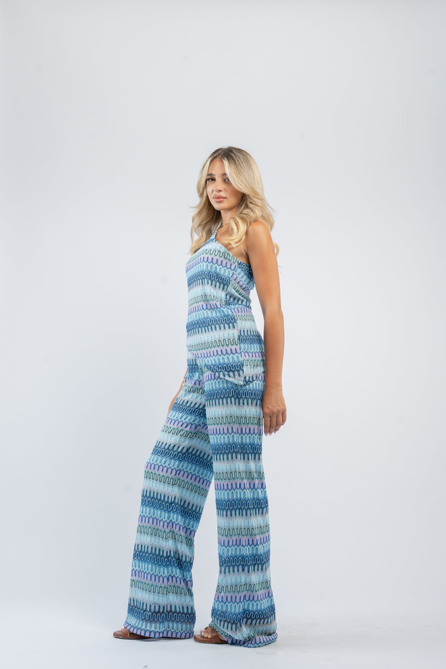 Crochet one-shoulder set