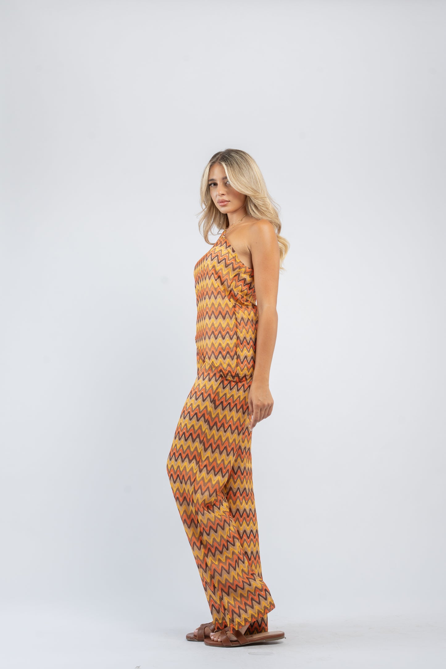 Crochet one-shoulder set