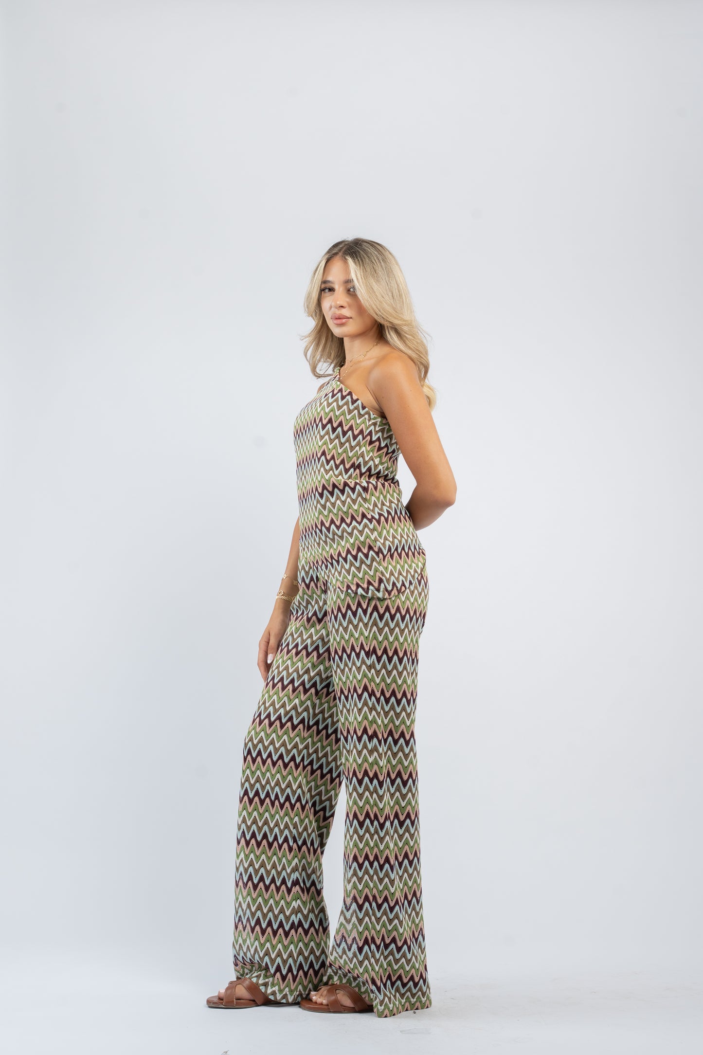 Crochet one-shoulder set