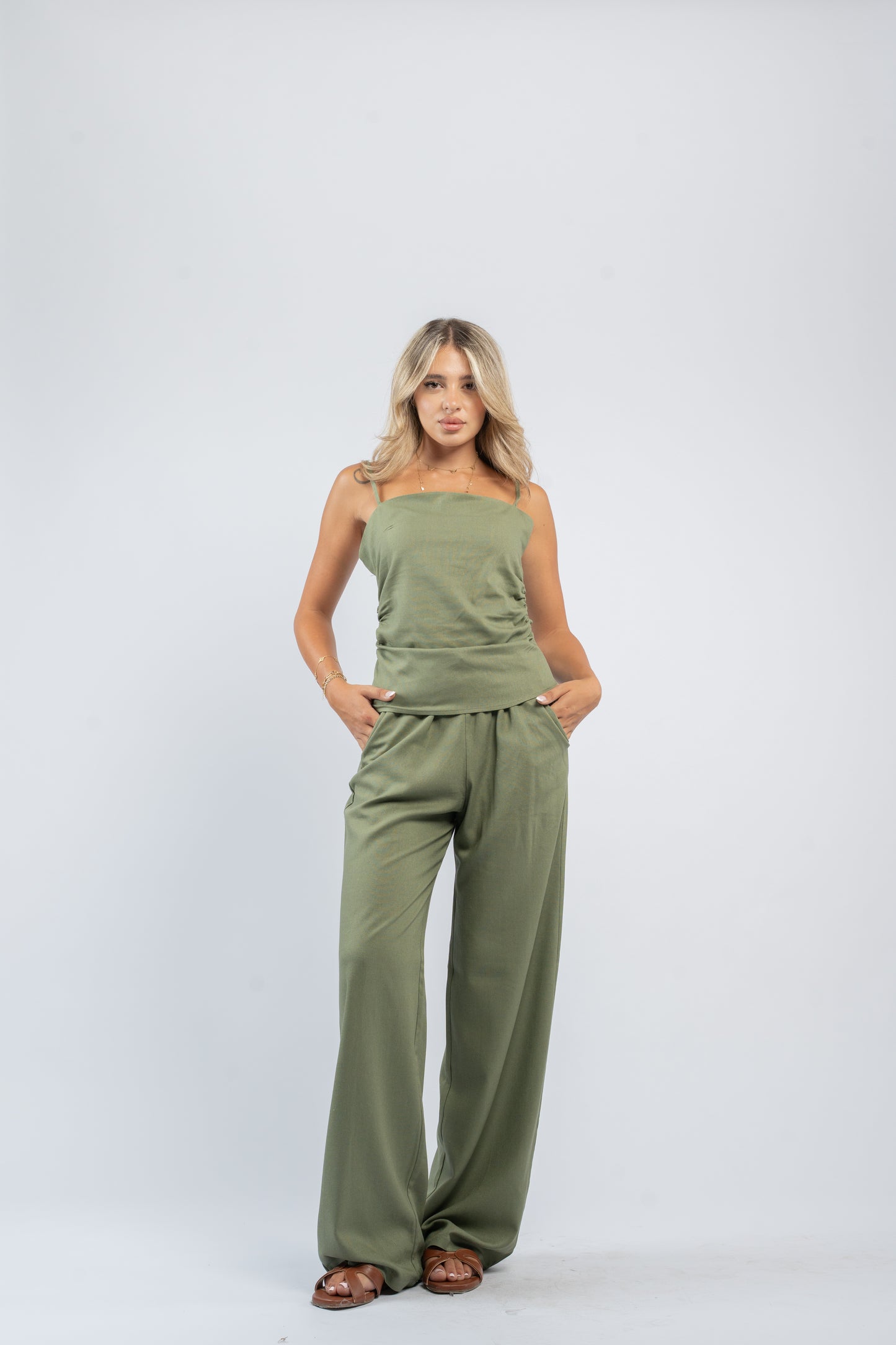 Ruched cami set
