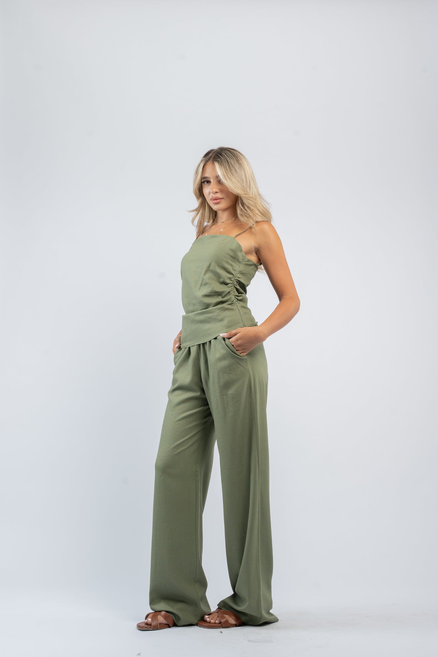 Ruched cami set