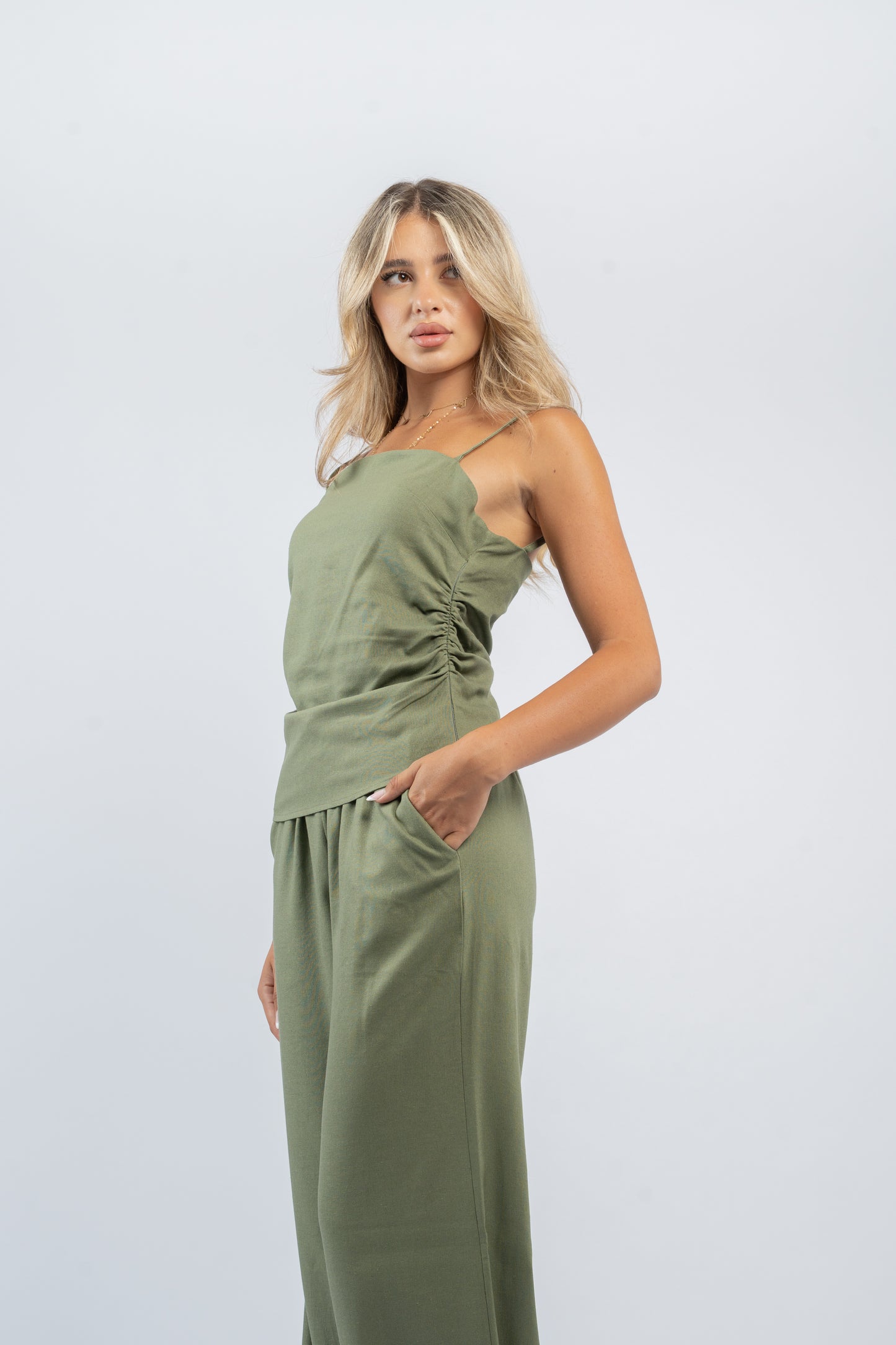 Ruched cami set