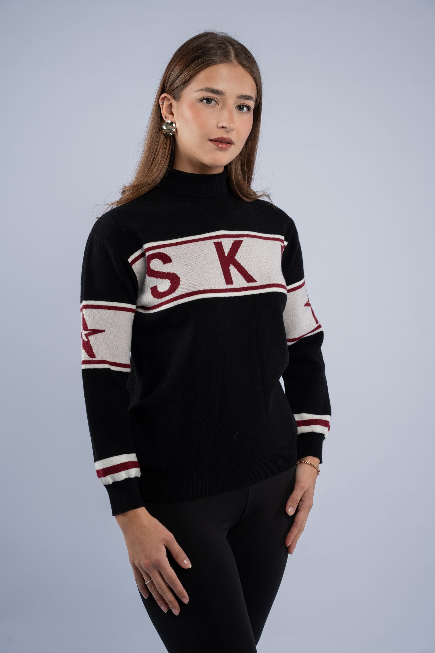 Ski knit top