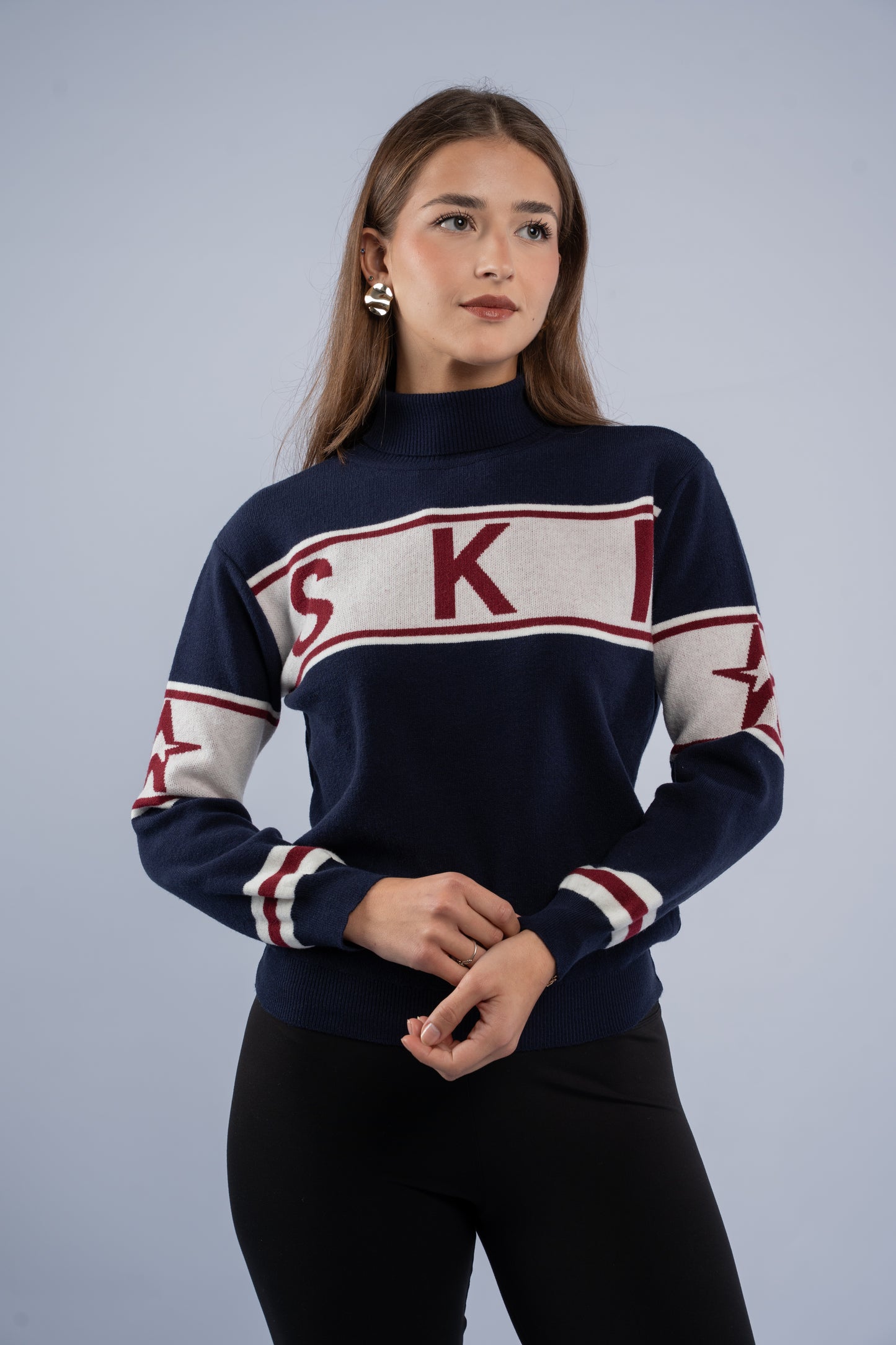 Ski knit top
