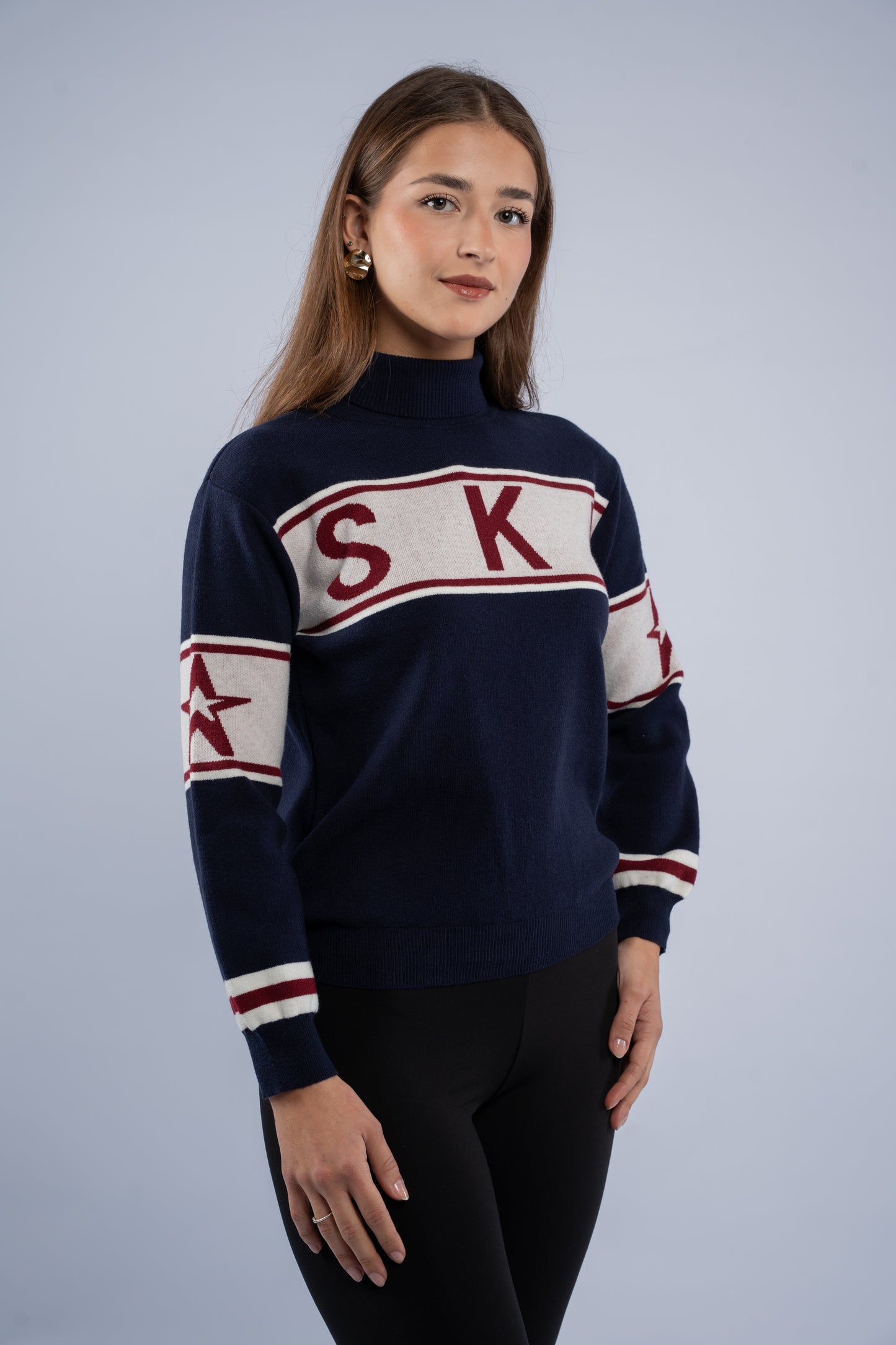 Ski knit top