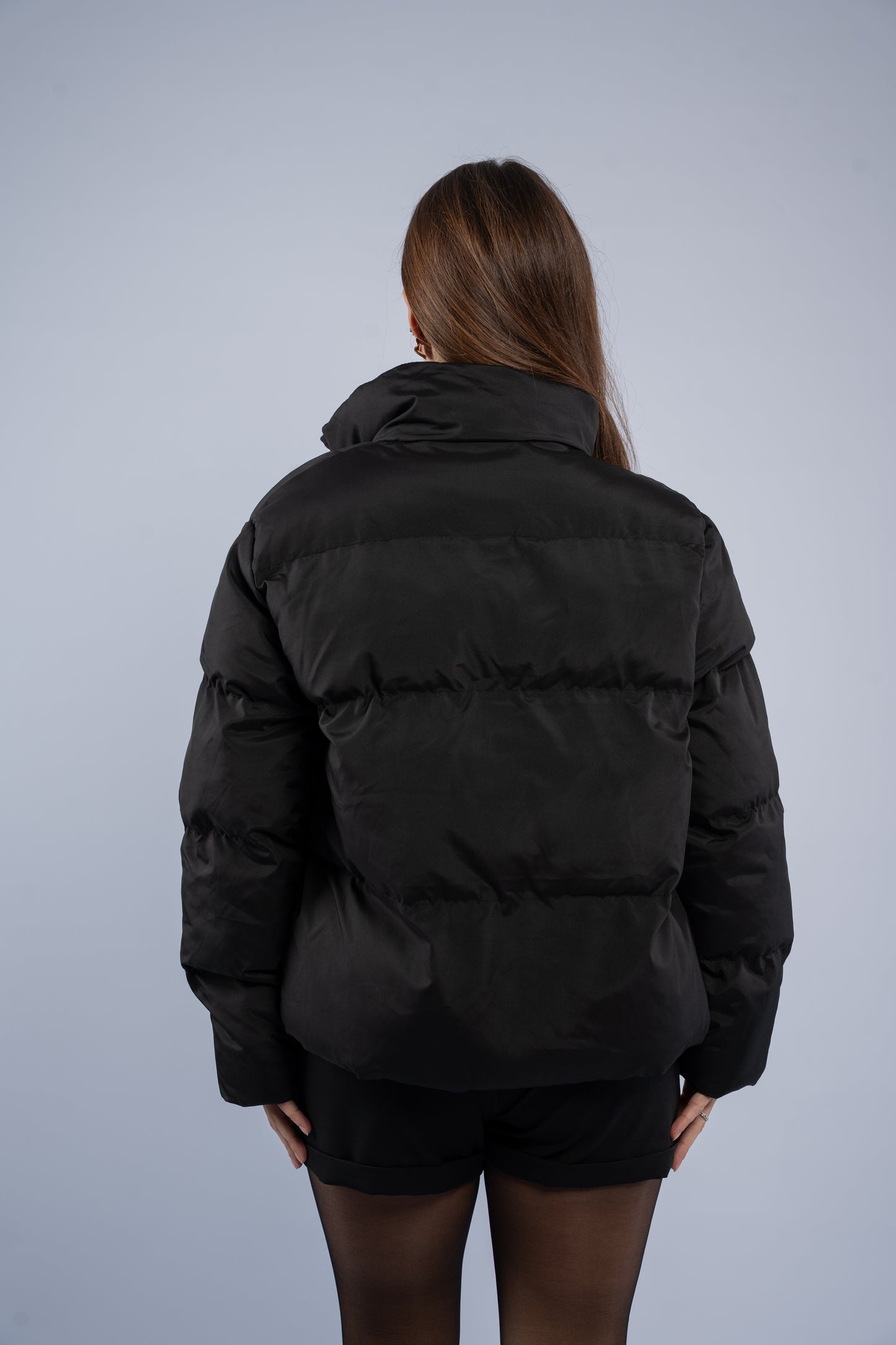 Sleek oversized puffer jacket