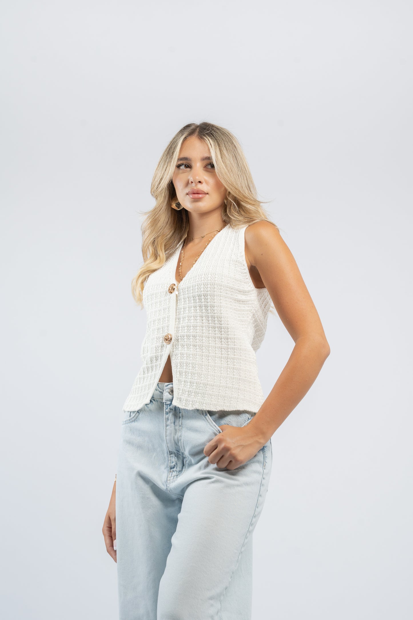 Florence buttoned vest